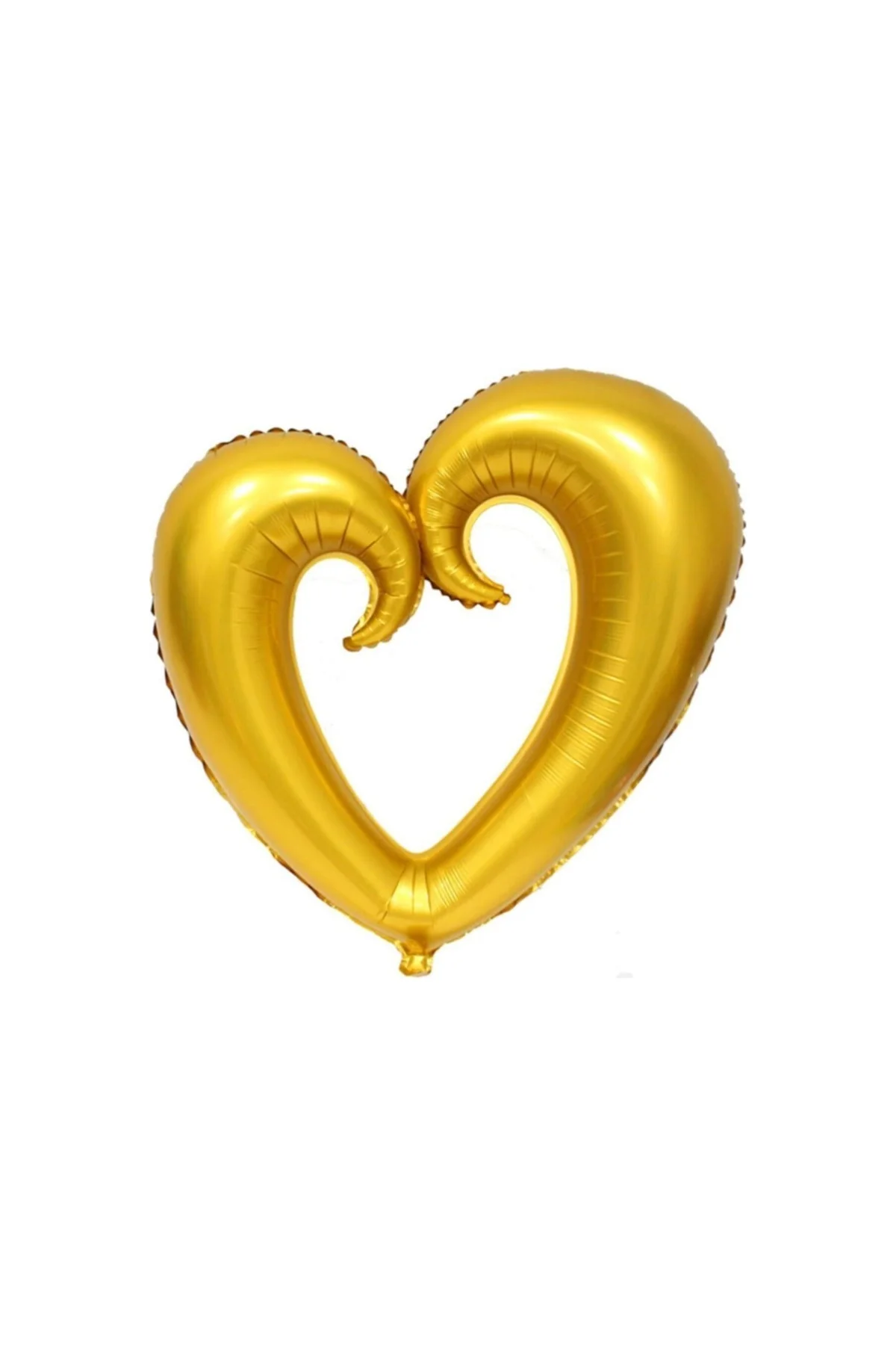 Balon Gold Ortası Boş Kalp Folyo Balon