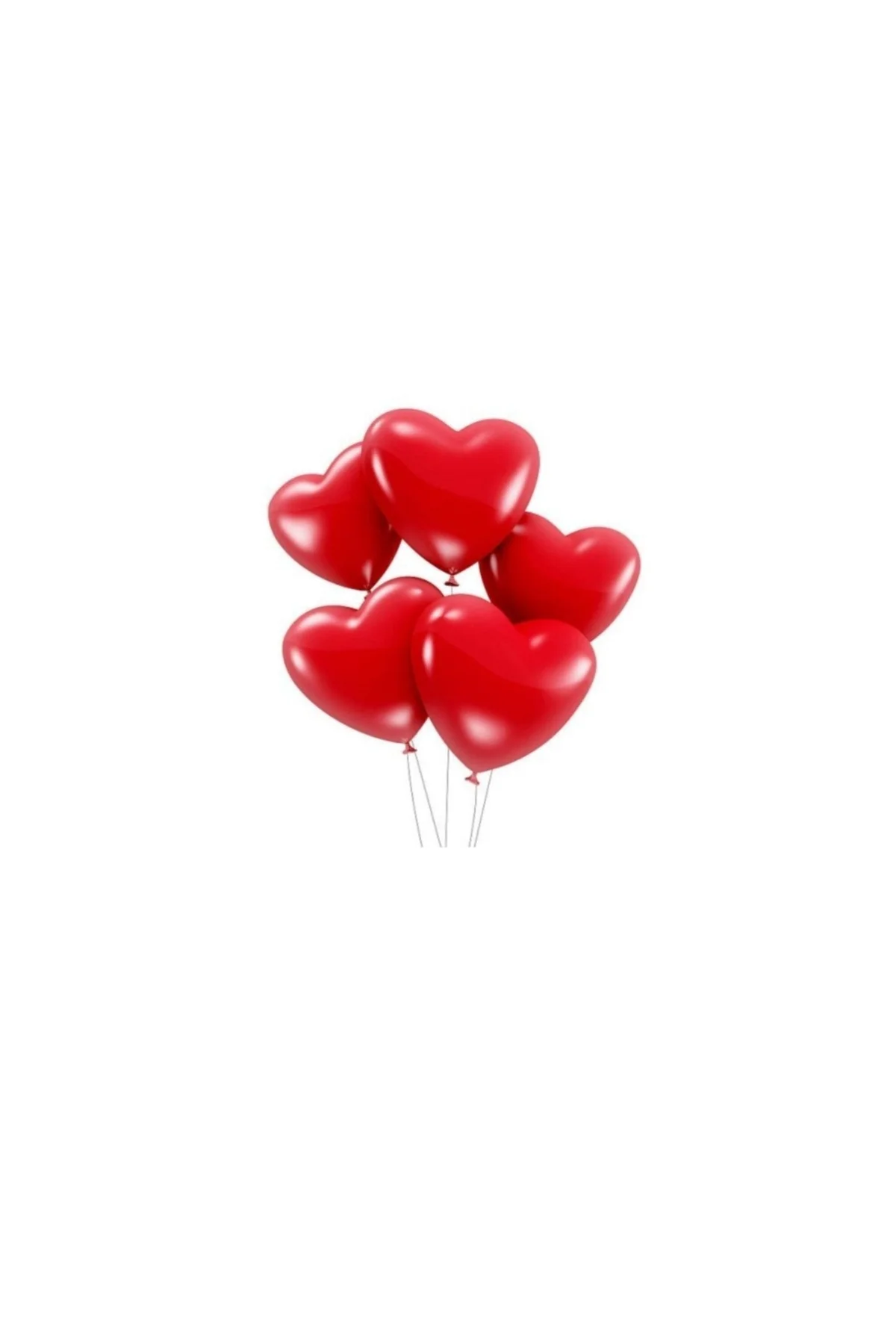 Kırmızı Kalp Balon 12 Inc 8 Adet