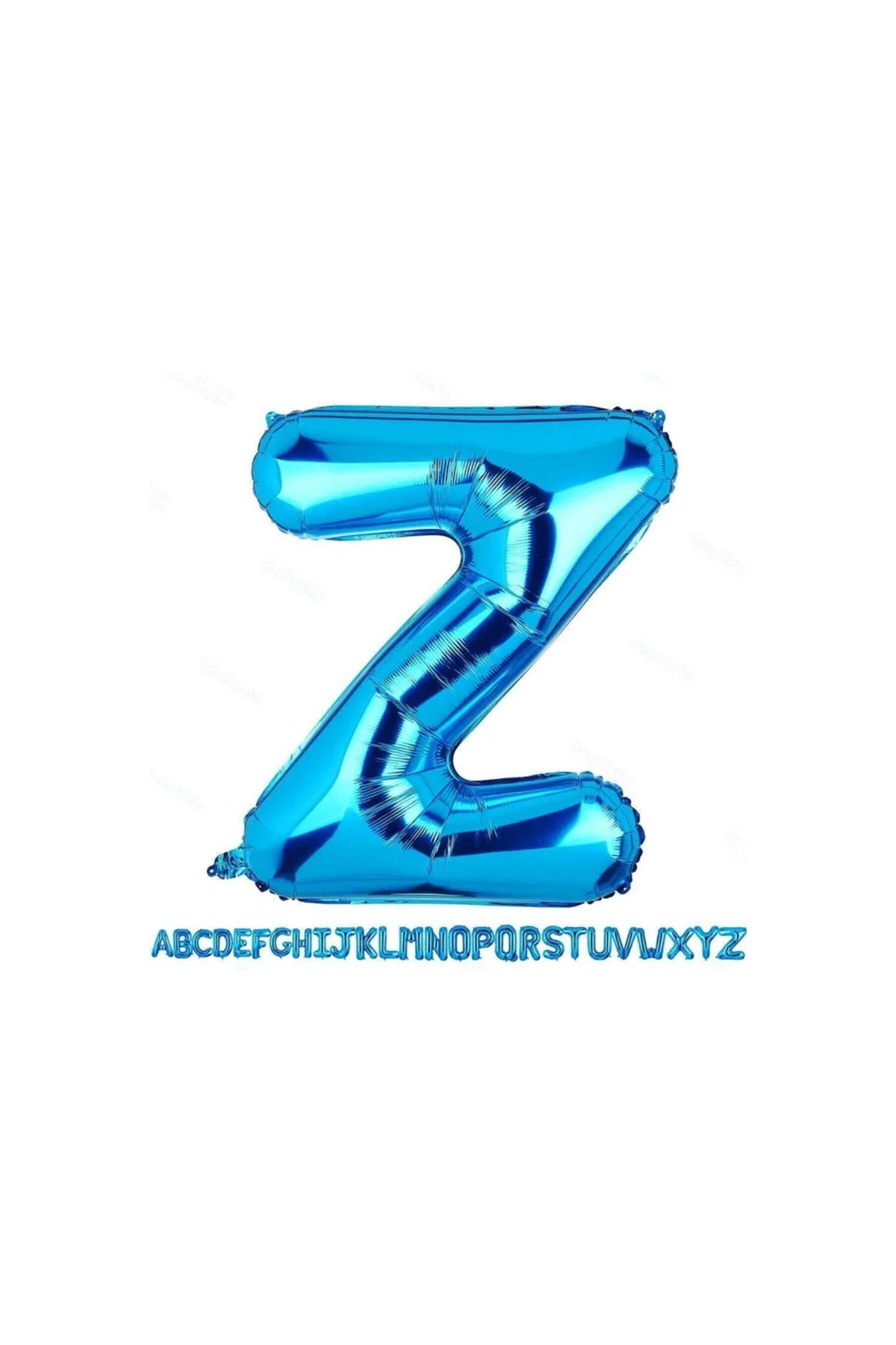 Pazariz 1 Metre Mavi Z Harfi Folyo Harf Balon Mavi Z Harf Balon Mavi Balon