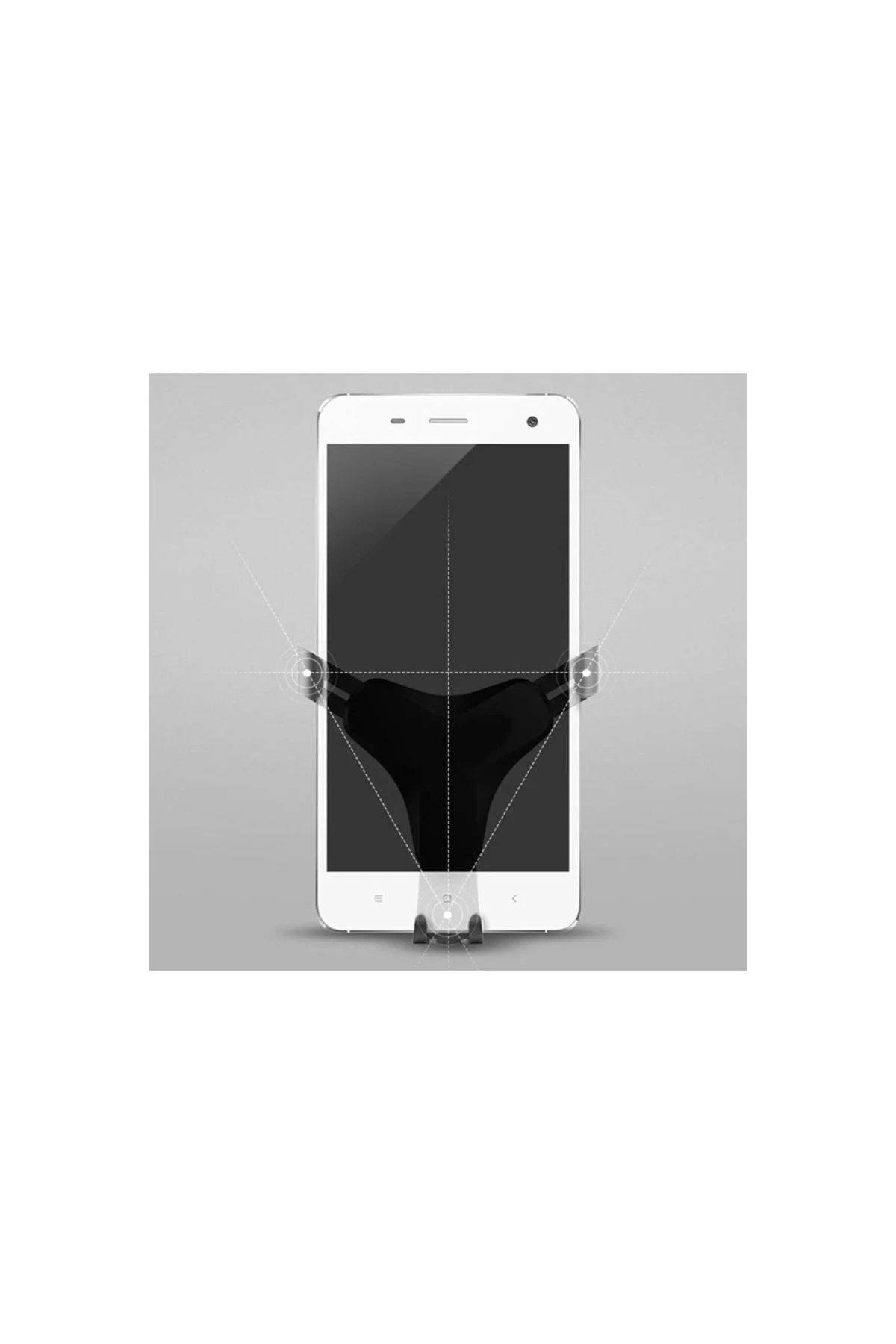Araç Içi Telefon Tutucu - Gold Lg Stylus 3 K510 Pro Uyumlu - PAZARIZ Görsel 3