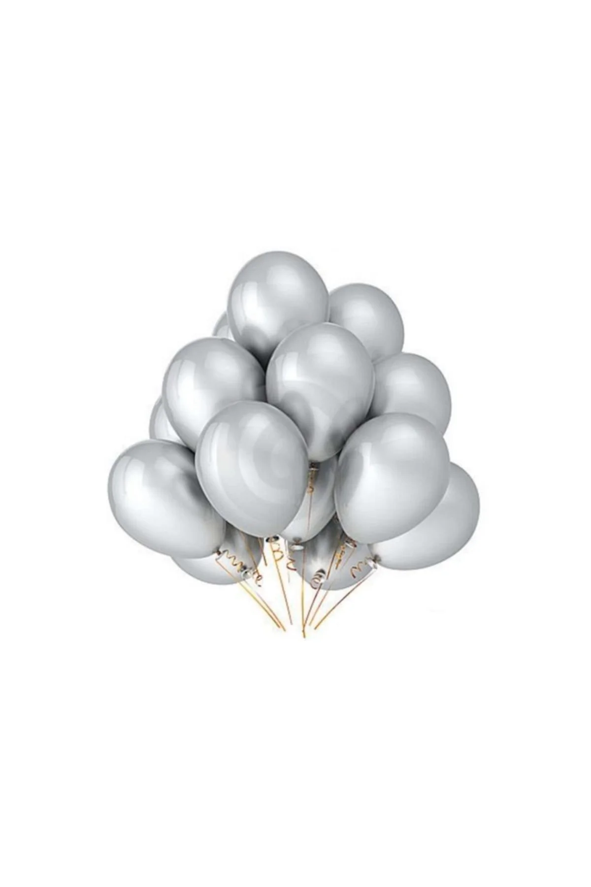 Balon 50'li Gümüş Metalik