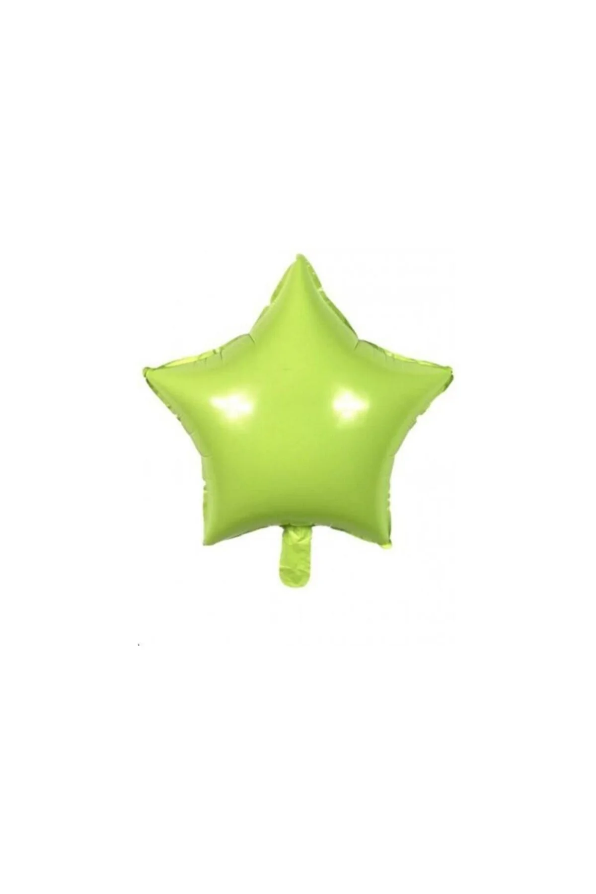 Makaron Yıldız Folyo Balon Açık Yeşil 45cm 3 Adet