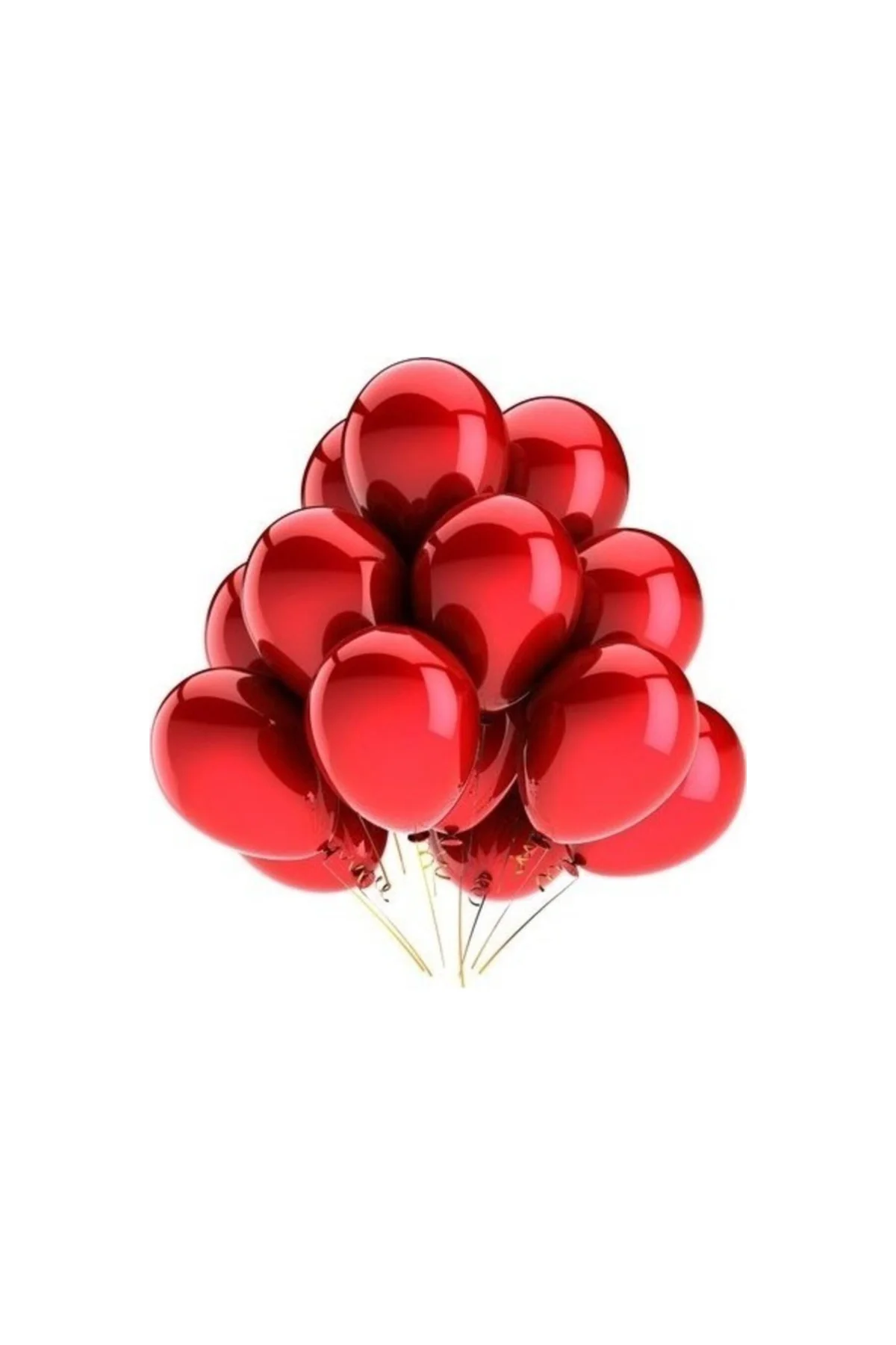 Balon Metalik Kırmızı Balon 20'li