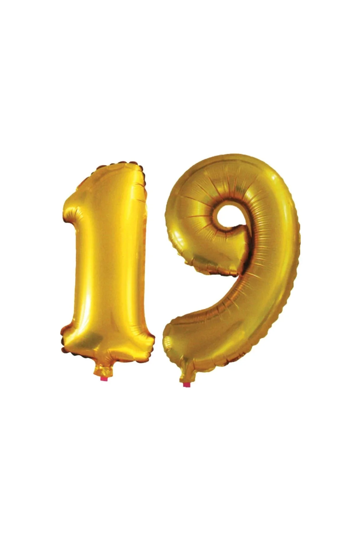 19 Yaş Sayı Folyo Balon Altın 90 Cm
