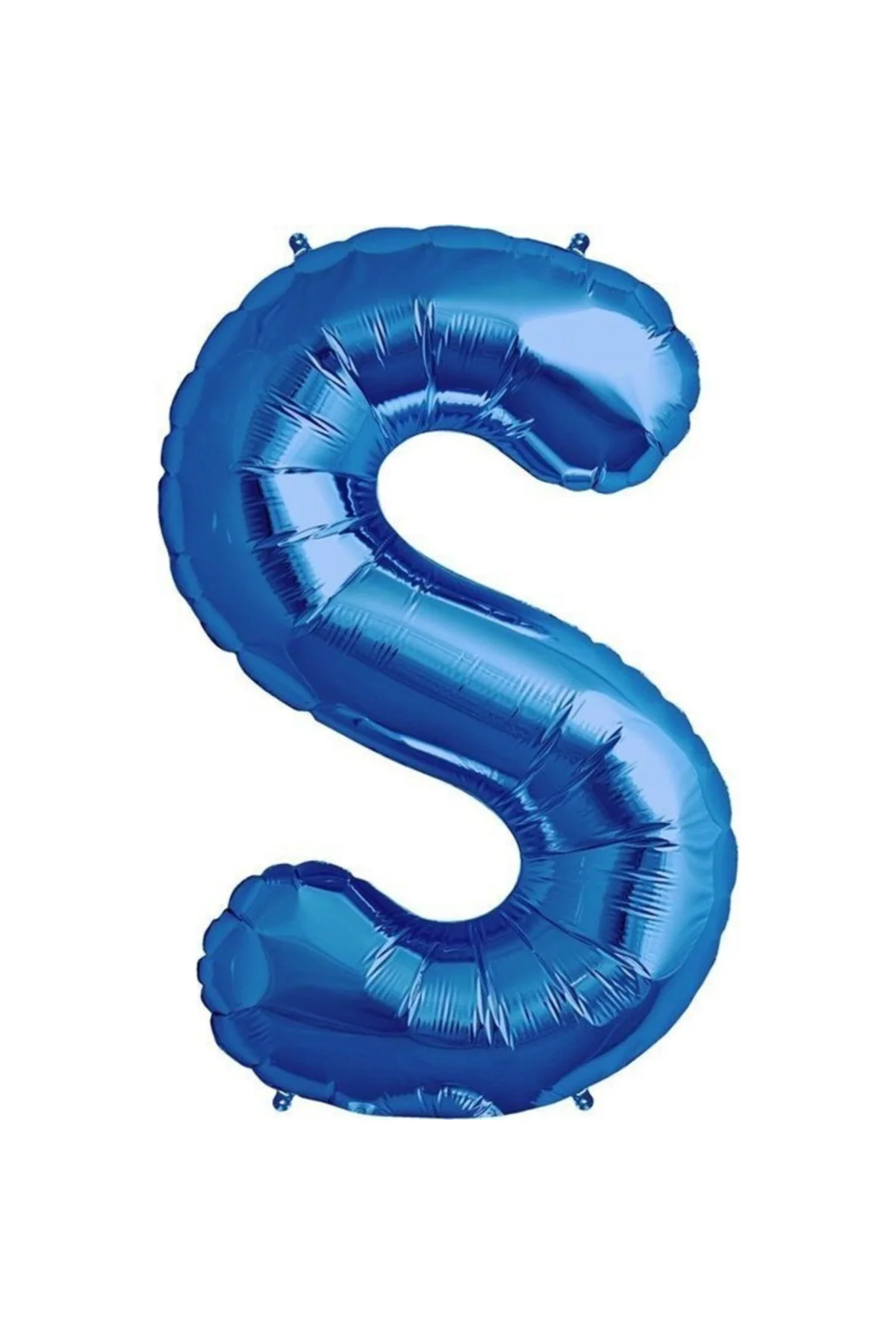 S Harf Folyo Balon 100 Cm Mavi