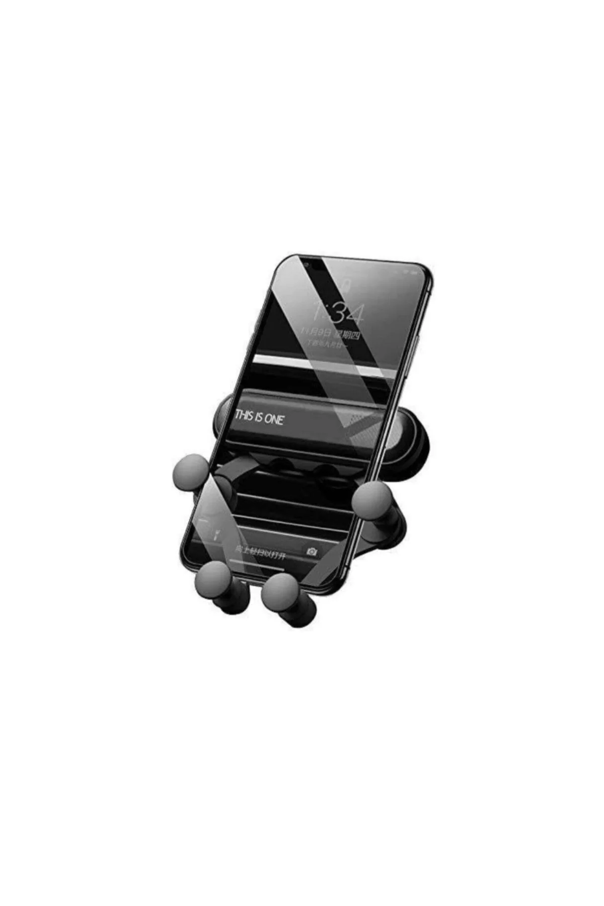 Ahtapod Petek Girişli Araç Telefon Tutucu - Gri Samsung A10 Uyumlu