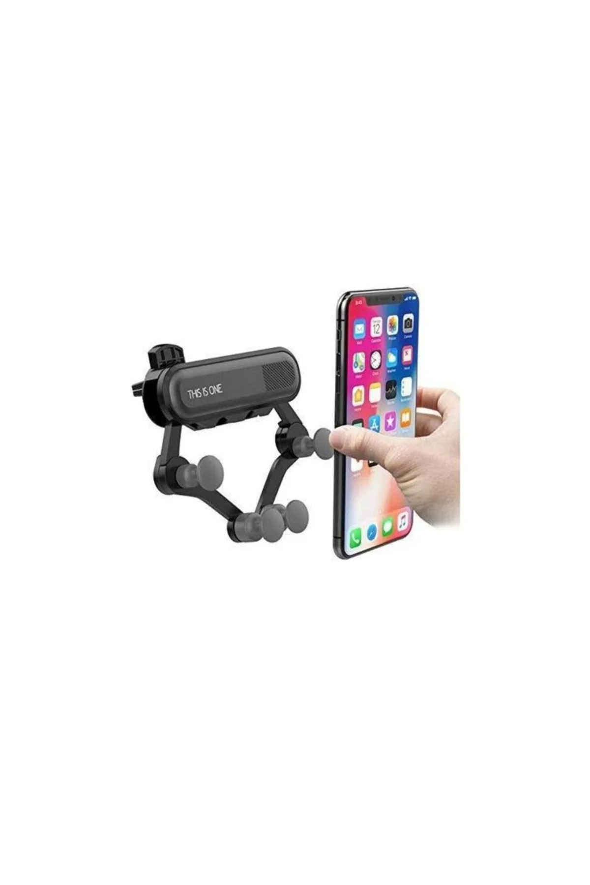 Ahtapod Petek Girişli Araç Telefon Tutucu - Siyah Reader P10c Uyumlu - PAZARIZ Görsel 5