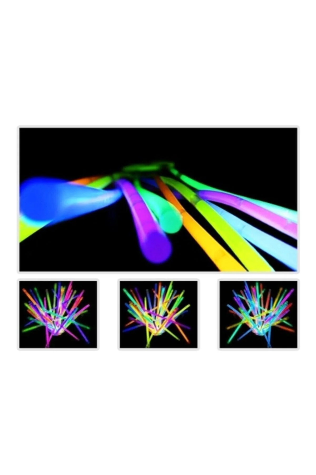 Glow Stick 20cm Fosforlu Kırılan Çubuk (100 Adet) - rennway Görsel 2
