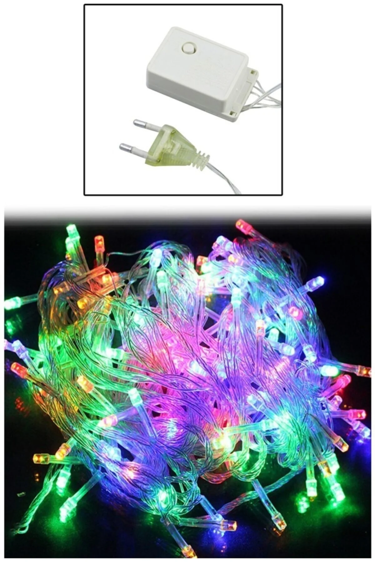 10mt Rgb 100 Led Fişli Noel Parti Yılbaşı Ağaç Dekoratif Aydınlatma Lambası Animasyonlu Süsleme - Firsat Ayi Görsel 4
