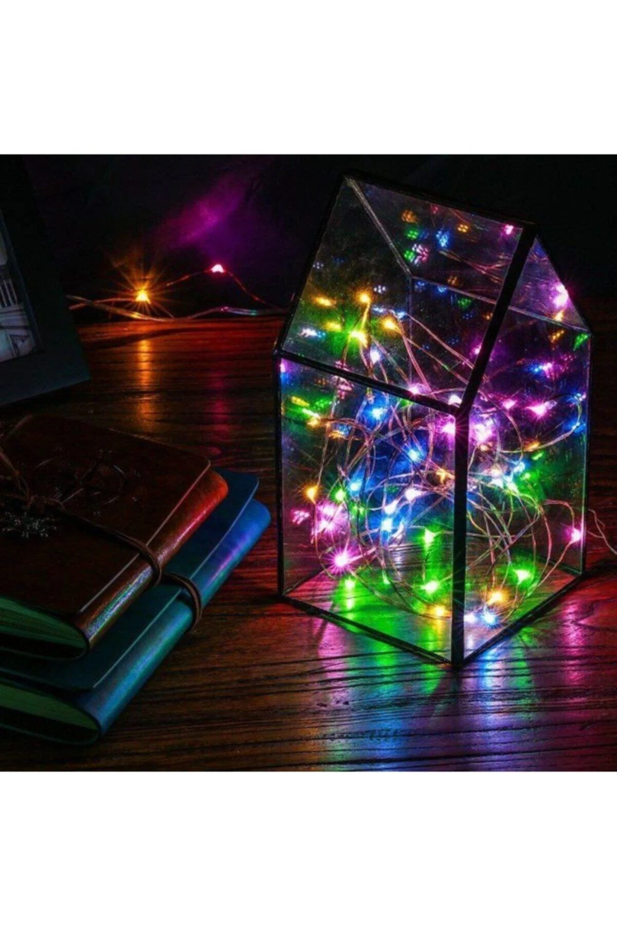 10mt Peri Günışığı 100 Led Pilli Noel Parti Yılbaşı Ağaç Dekor Aydınlatma Lamba Animasyonlu Süsleme - Firsat Ayi Görsel 4