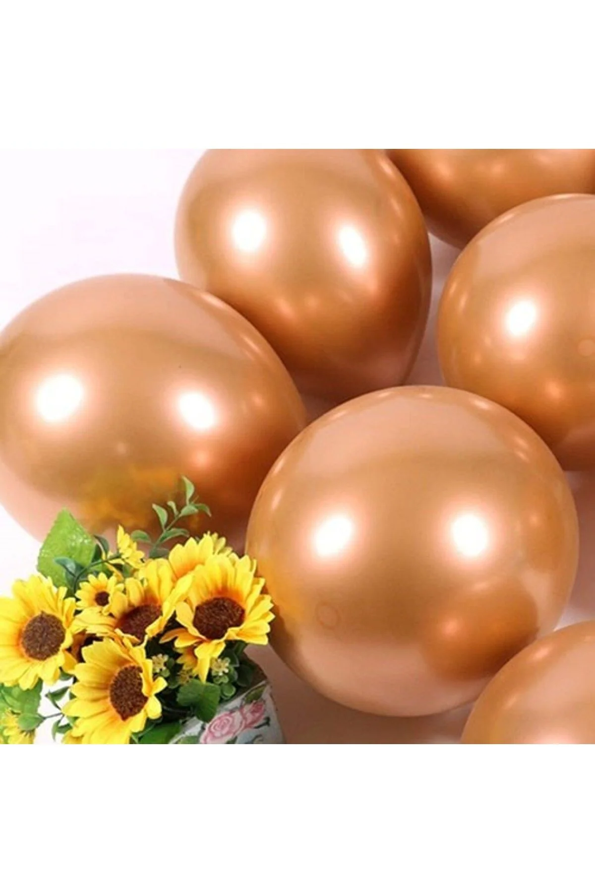 Bakır Krom Balon 50 Adet - Cakes&Party Görsel 2