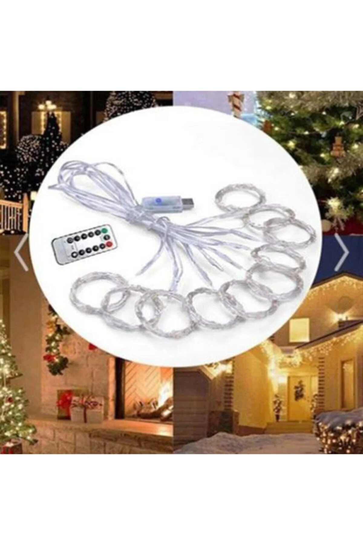 Peri Led Uzaktan Kumandalı 8 Fonksiyonlu Günışığı Perde 3x2 Metre - alayımbari Görsel 2