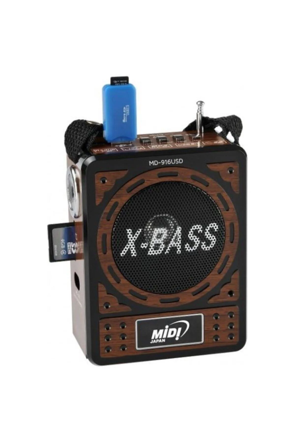 Pazarız Everton Rt-830 Portatif Seyyar Amfi Mp3 Çalar Fm Radyo Fener