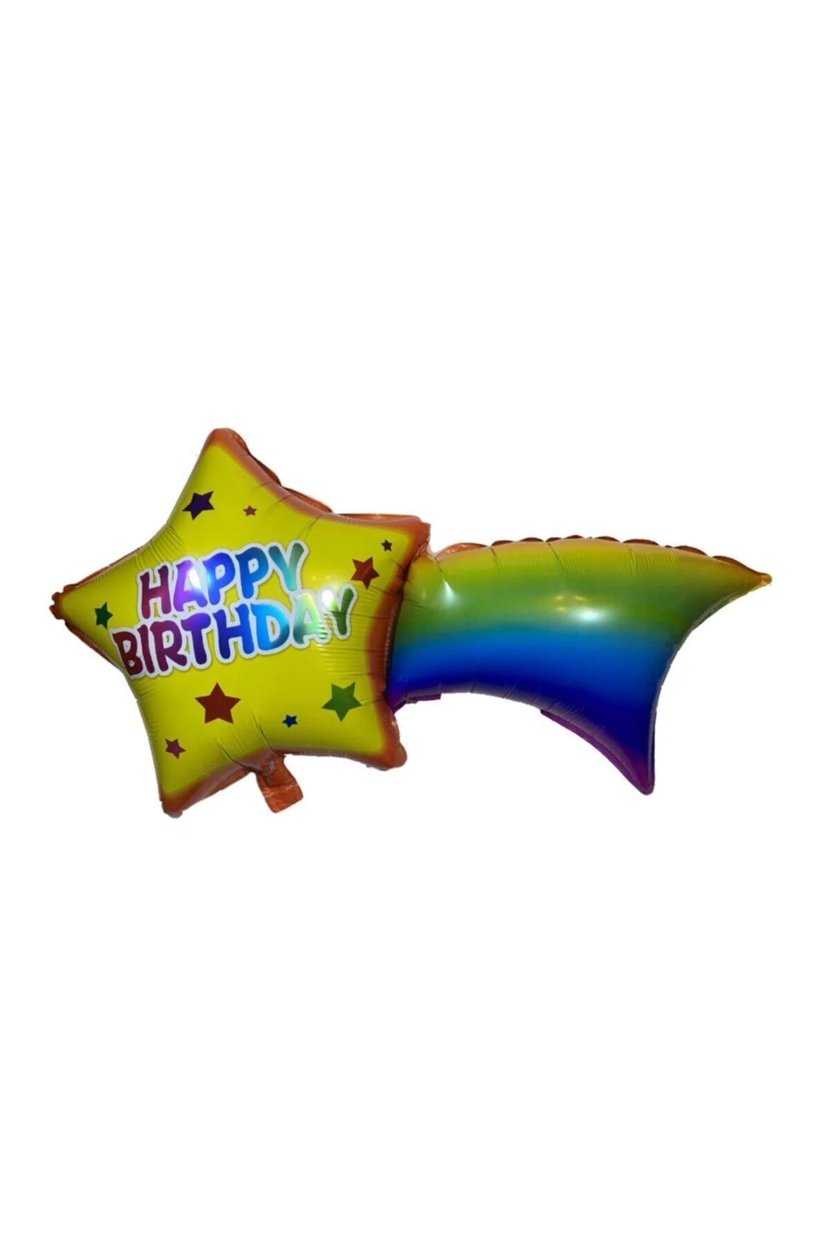 Fırsat Ayı Happy Birthday Yıldız Figürlü Folyo - Doğum Günü Balonu - 18 Inç