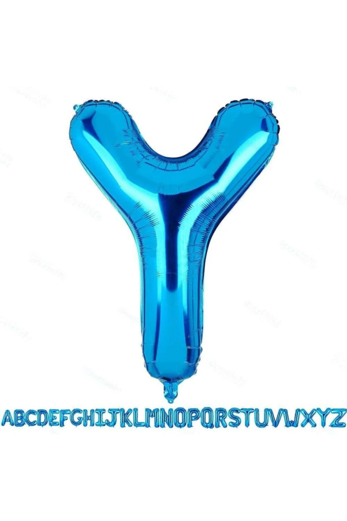 Fırsat Ayı 1 Metre Mavi Y Harfi Folyo Harf Balon Mavi Y Harf Folyo Balon Y Harf Doğum Günü