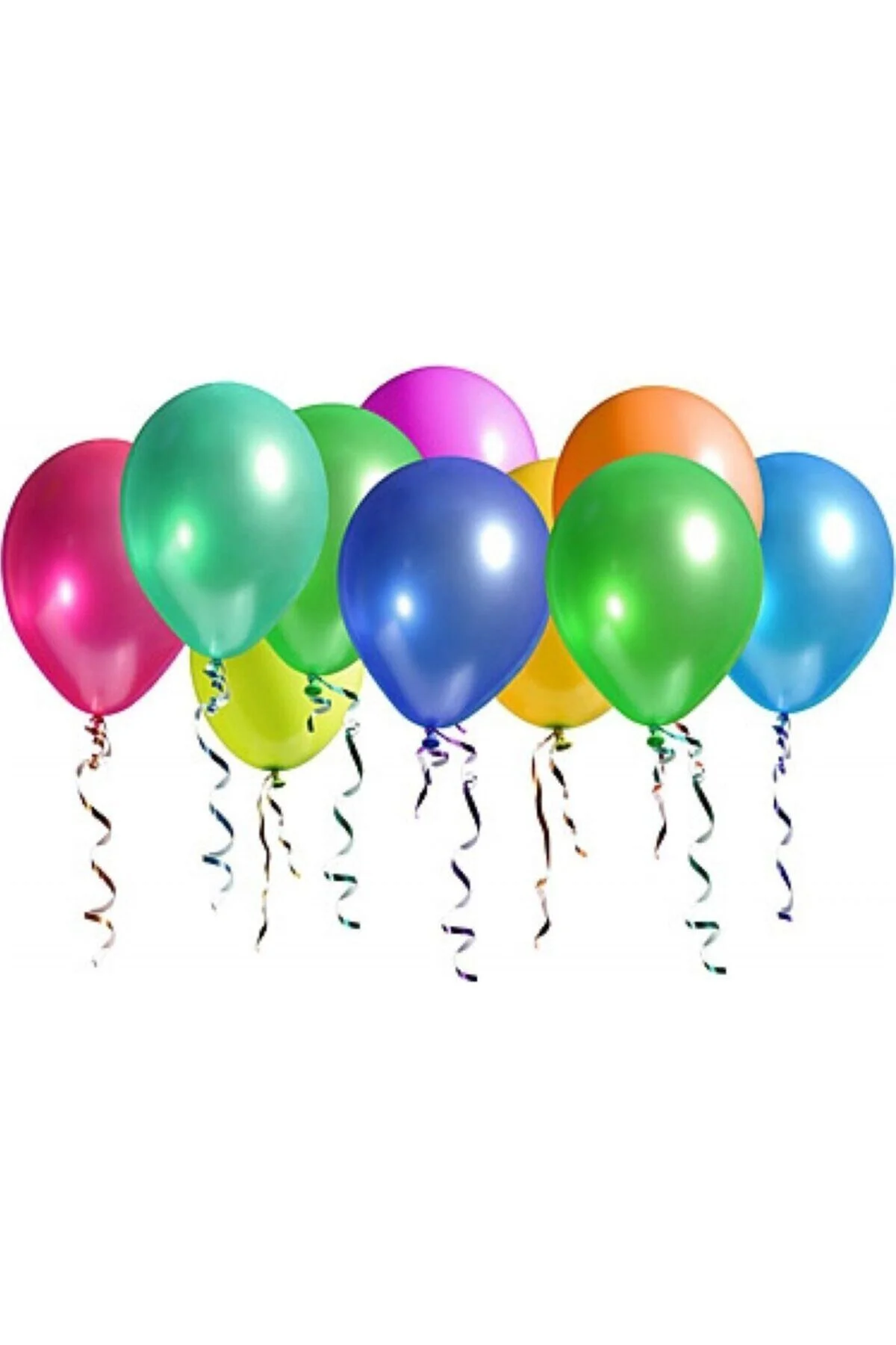 Fırsat Ayı 12 Inç Metalik 10 Adet Karışık Renk Balon