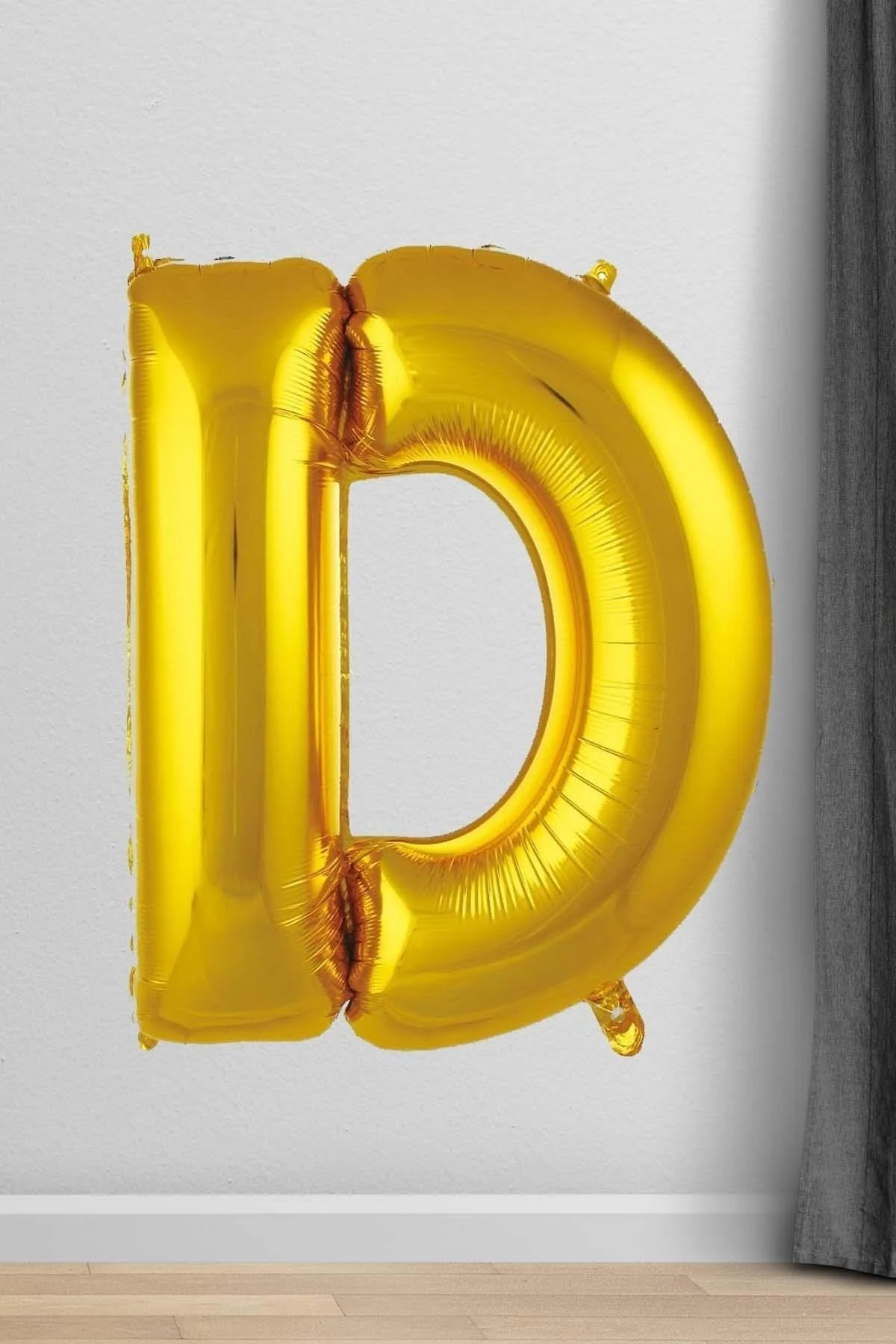 D Harfi Folyo Balon Gold 100 Cm 40 Inç 1 Metre Altın