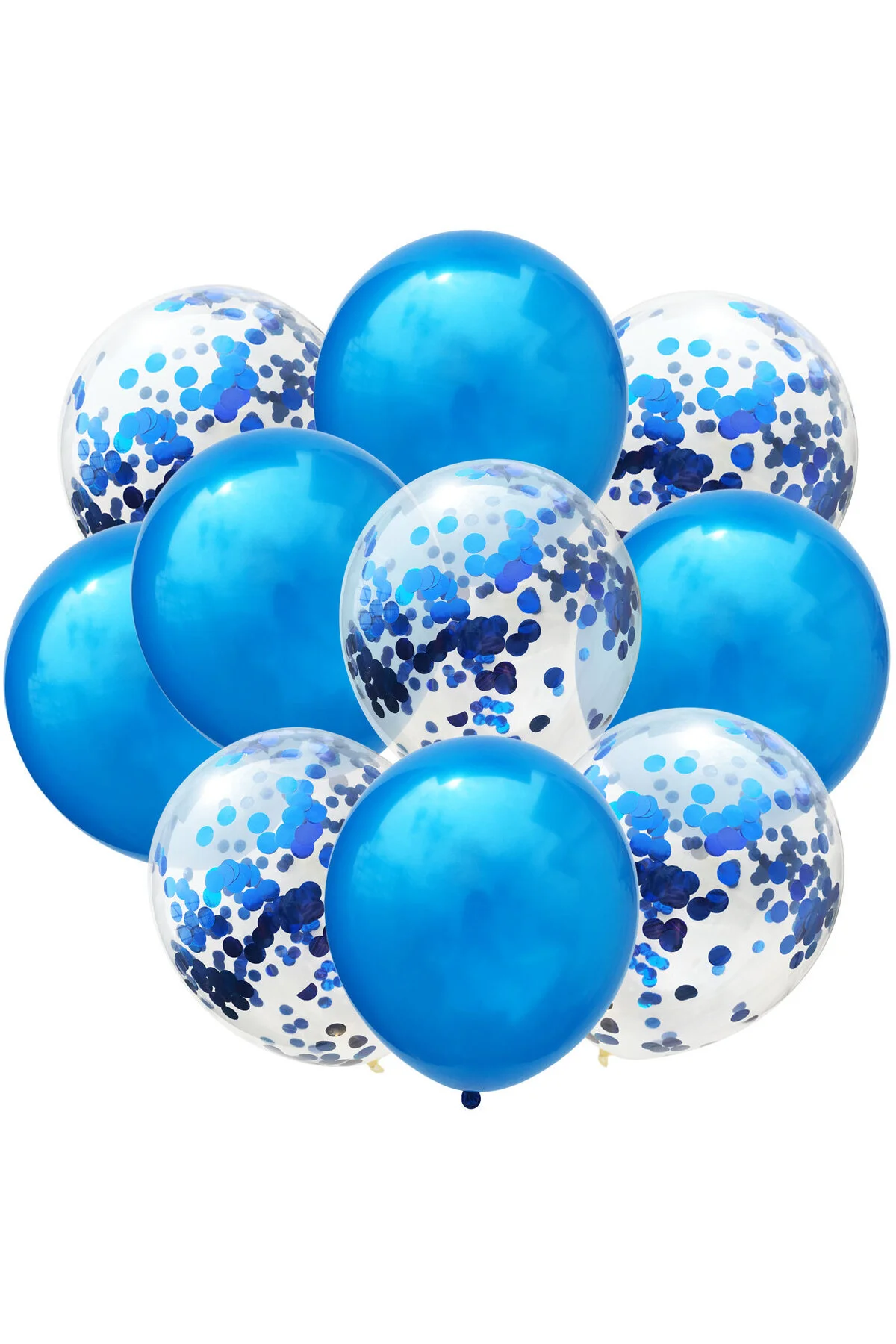 Şeffaf Balon Pullu Konfetili Bebek Parti Organizasyon Seti Rafya Hediyeli 20 Adet - pazariz Görsel 2