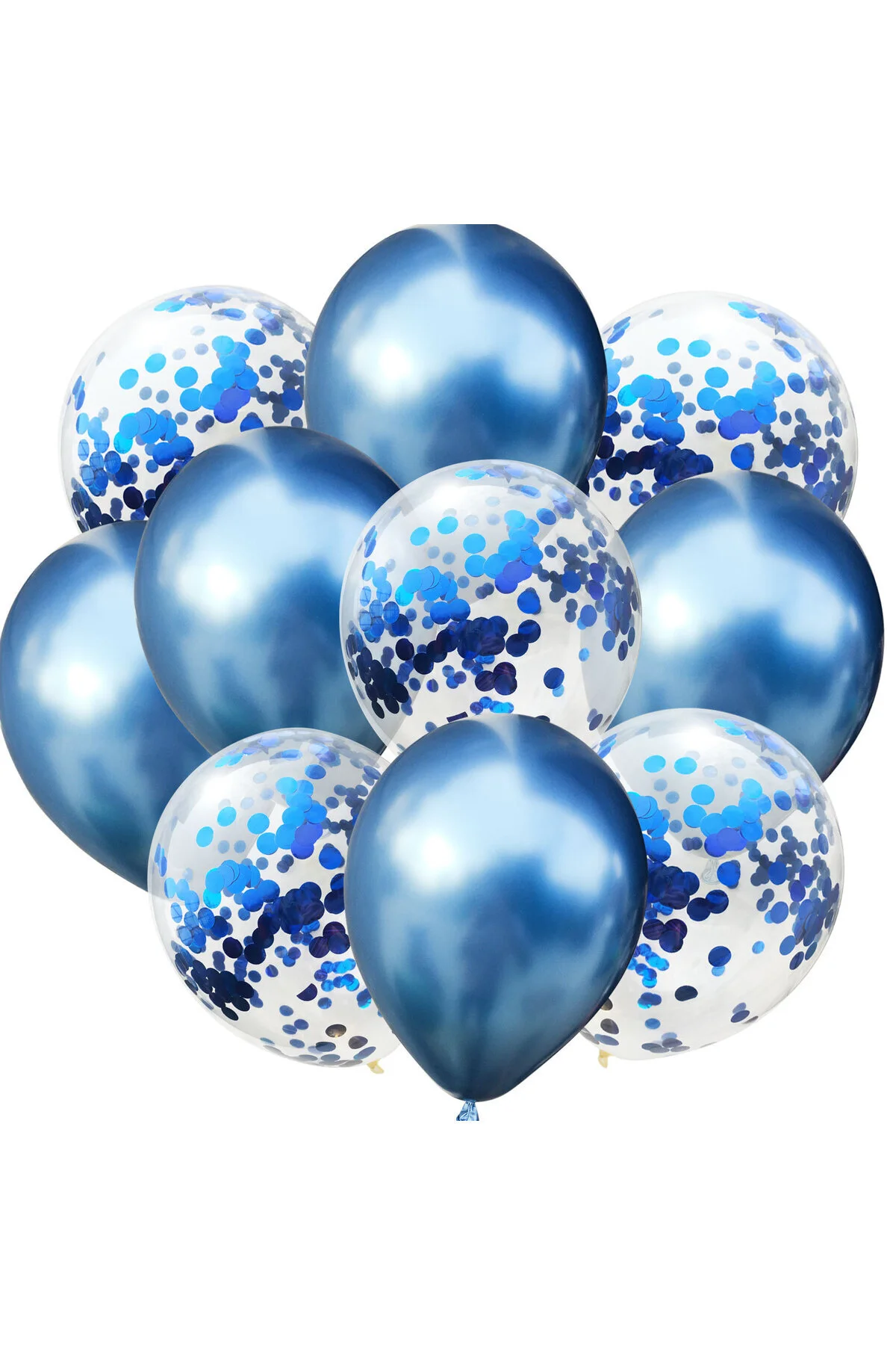 Şeffaf Balon Pullu Konfetili Bebek Parti Organizasyon Seti Rafya Hediyeli 20 Adet - pazariz Görsel 6