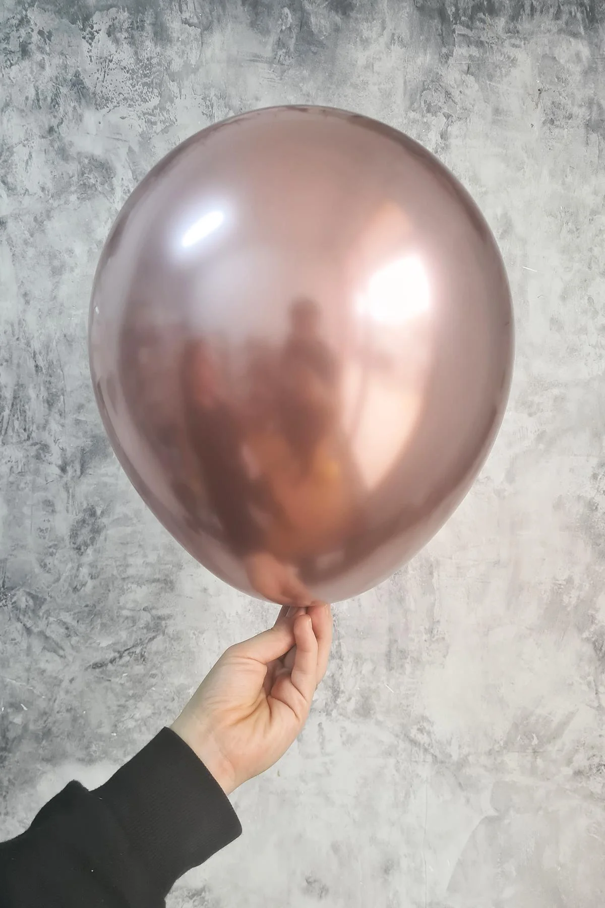 Rose Gold Krom Balon Aynalı Balon Roe Gold Renk 10lu - PEKSHOP Görsel 2