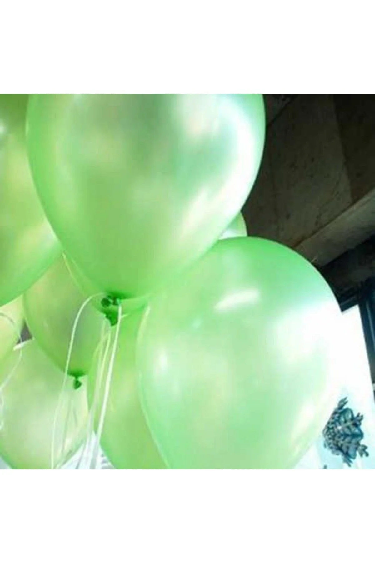 Açık Yeşil Metalik Balon 20 Adet - Partioutlet Görsel 2