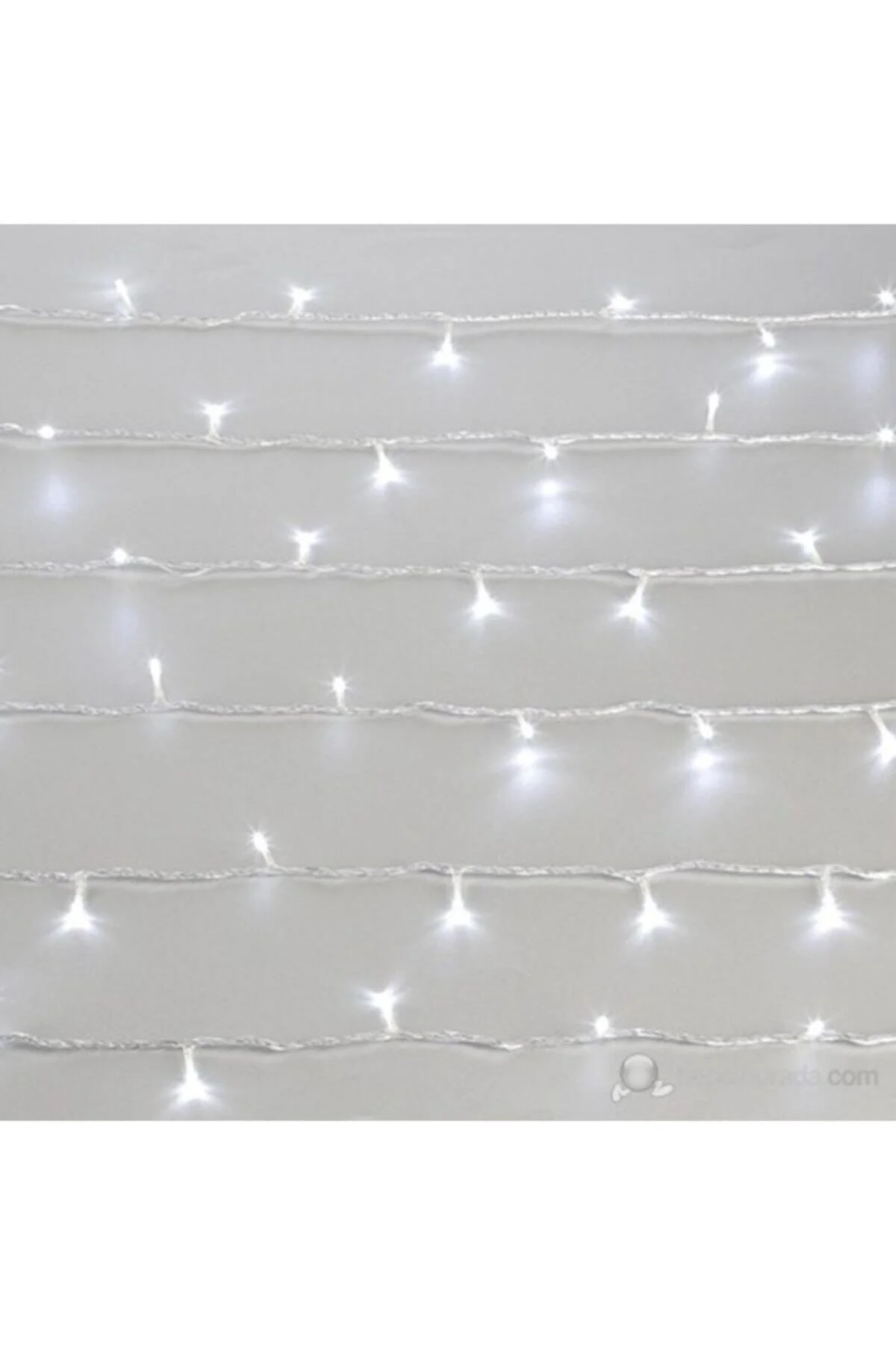 10mt Beyaz 100 Led Fişli Noel Parti Yılbaşı Ağaç Dekoratif Aydınlatma Lambası Animasyonlu Süsleme
