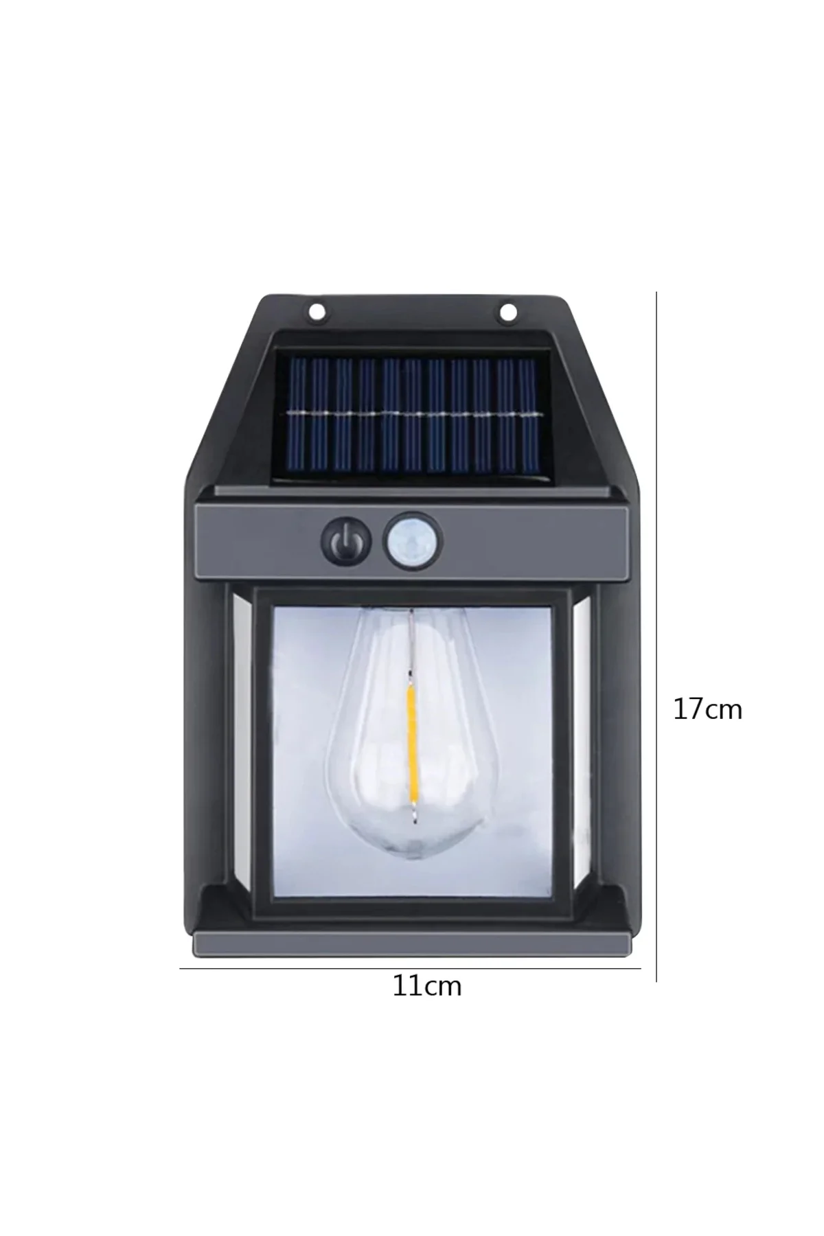 Solar Enerjili Led Bahçe Aydınlatması Su Geçirmez Lamba Bahçe Garaj Ev Aydınlatma Siyah 2 Ad - pazariz Görsel 8