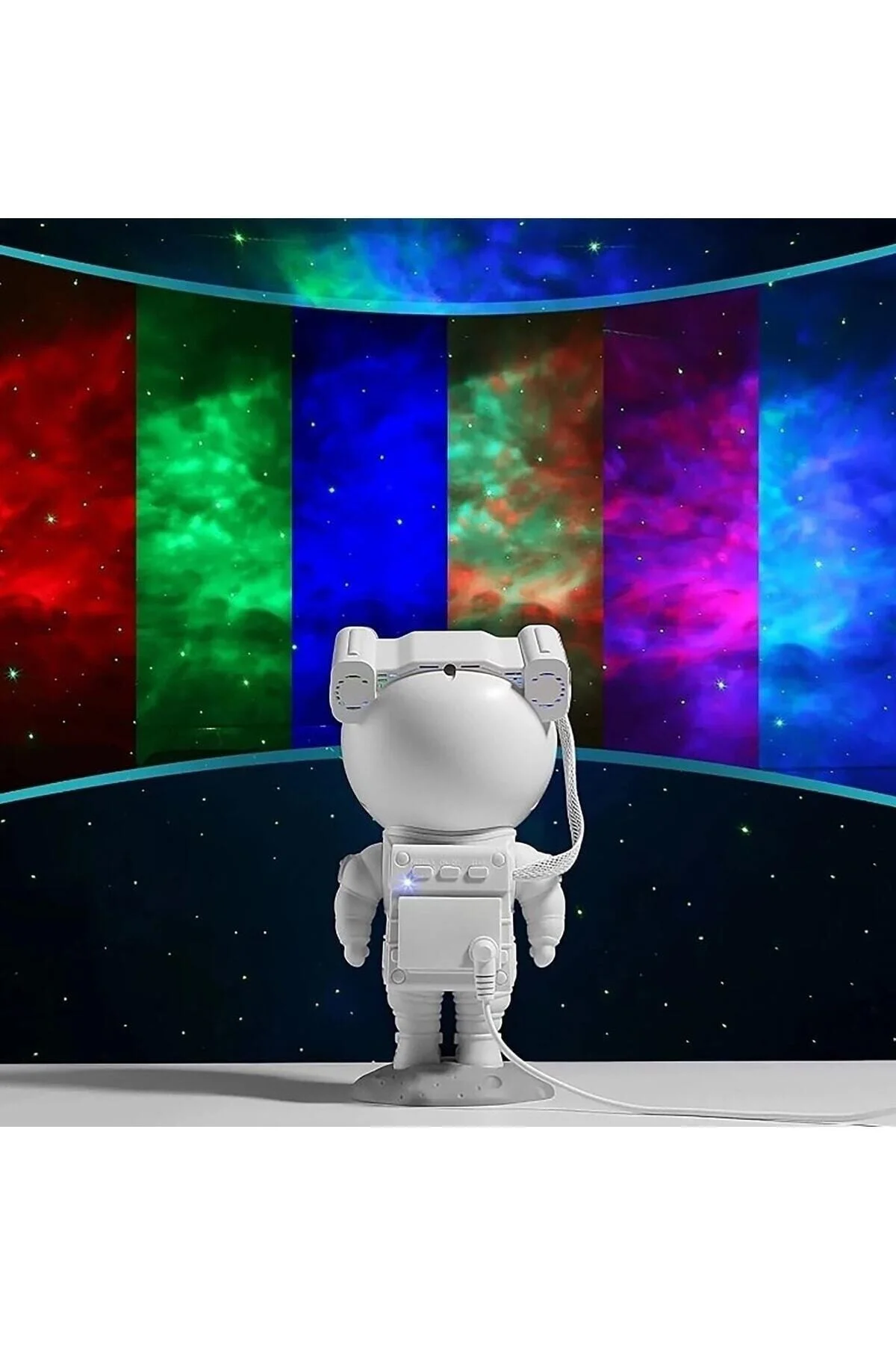 Astronot Projeksiyon Gece Lambası Bluetooth Ve Uzaktan Kumandalı - pazariz Görsel 3