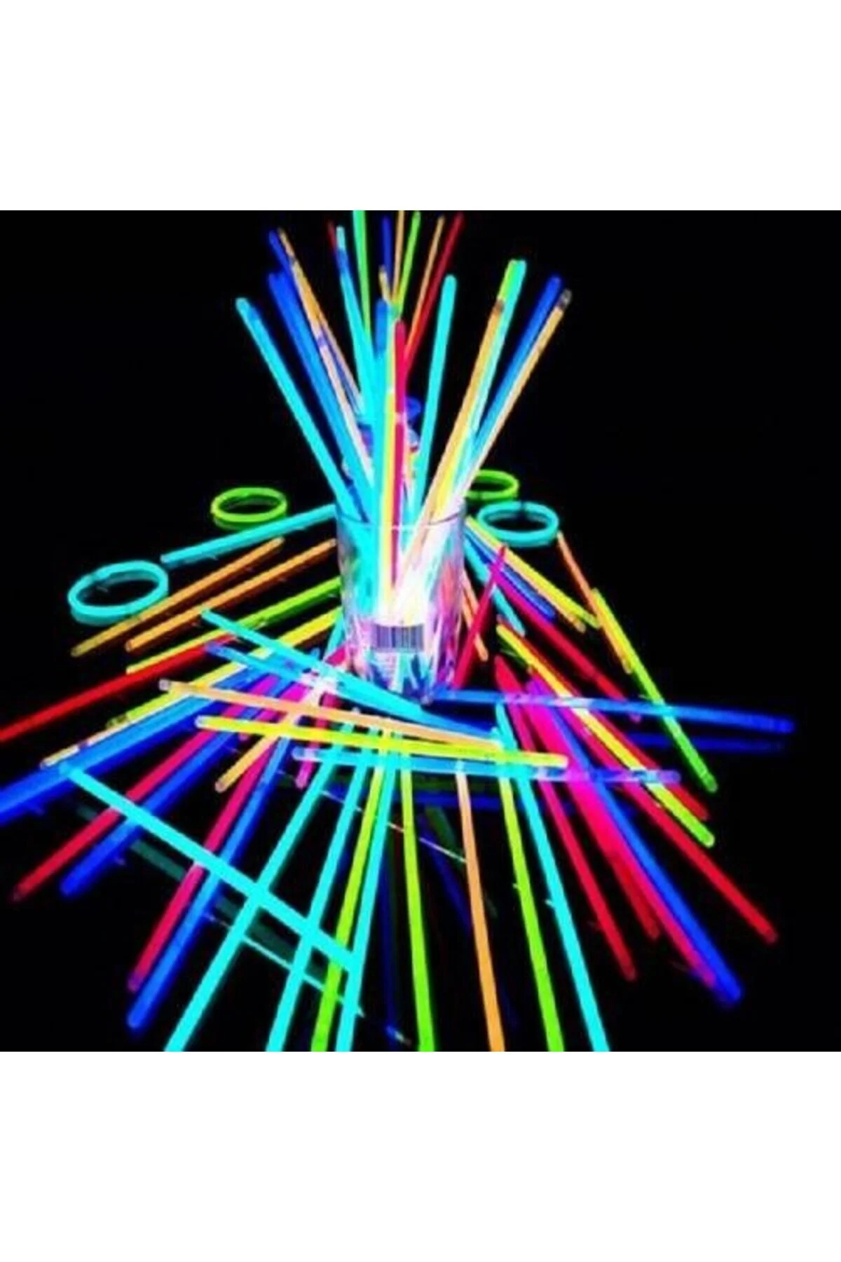 Glow Stick - Fosforlu Çubuk 100 Parça Alithestereo