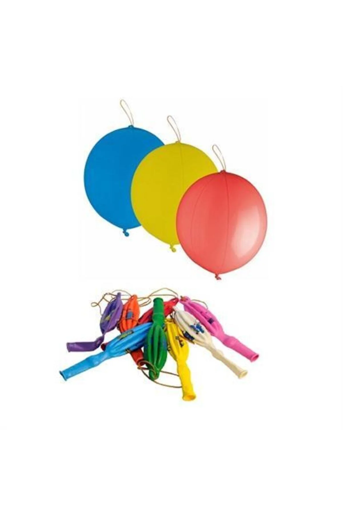Lastikli Punc Balon 100 Adet Parti Aksesuarları