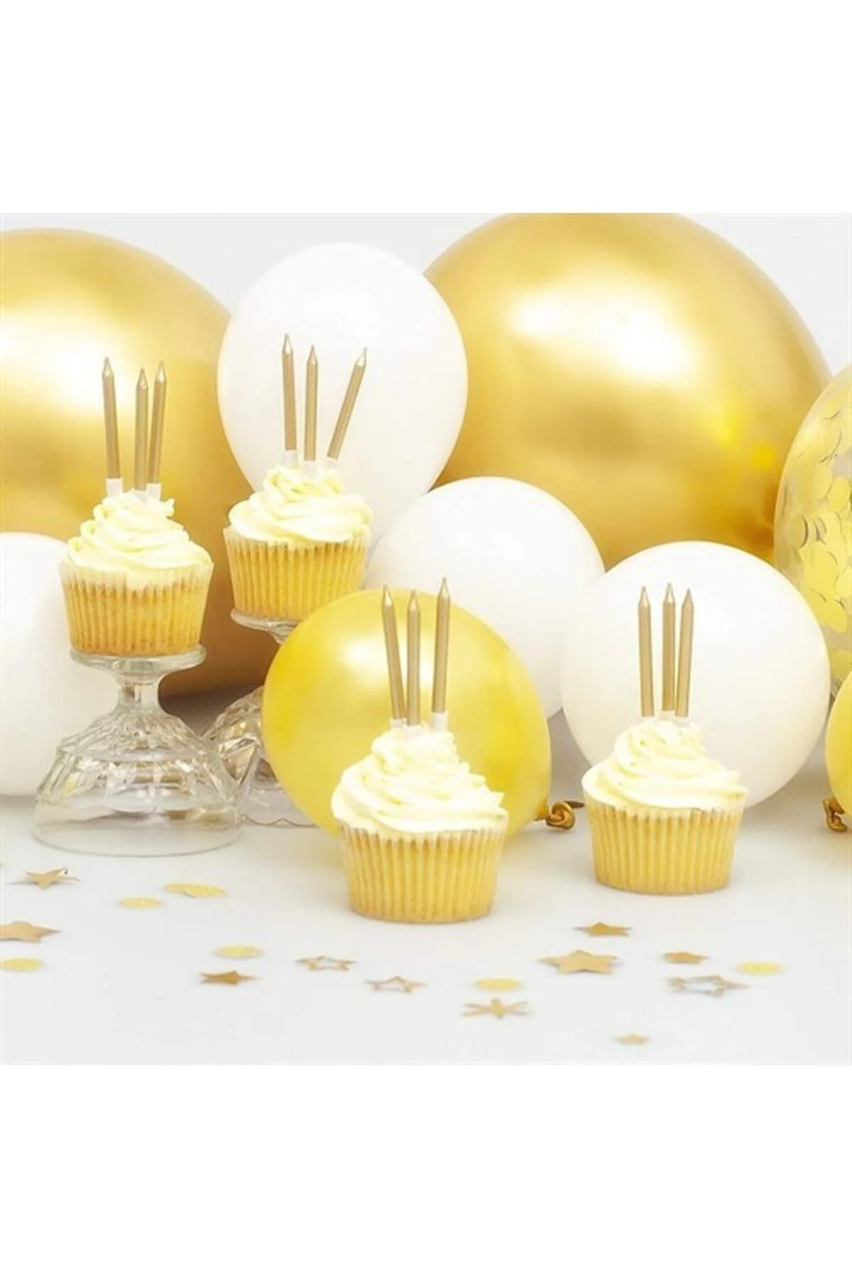 Mum Gold 8 Cm 12 Adet - Partioutlet Görsel 2