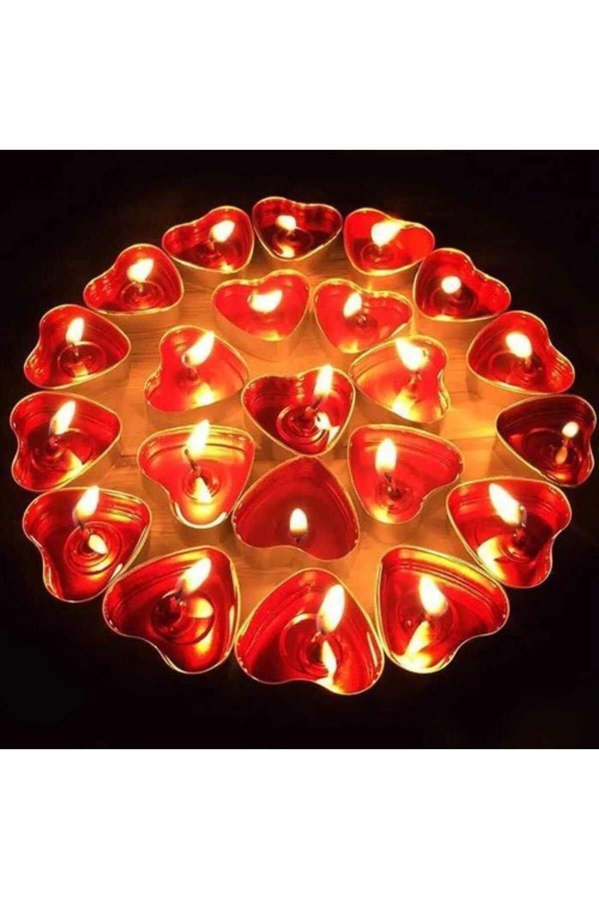 Kırmızı Tealight Mum 50 Adet - Partioutlet Görsel 3