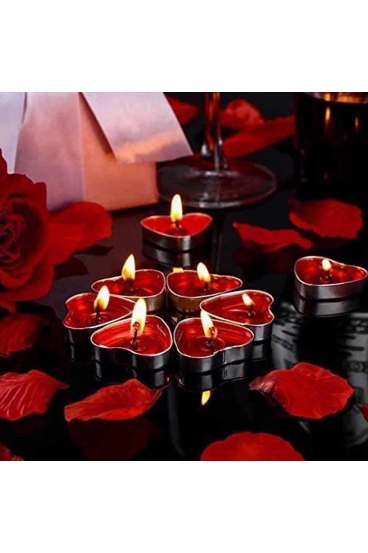 Kırmızı Tealight Mum 50 Adet - Partioutlet Görsel 2