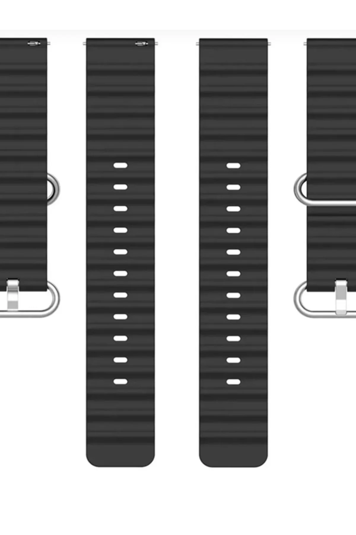 Amazfit Gts 2-2e İçin Delikli Silikon Kordon İçin Ocean Loop Silikon Kordon 20MM - Markacase Görsel 3