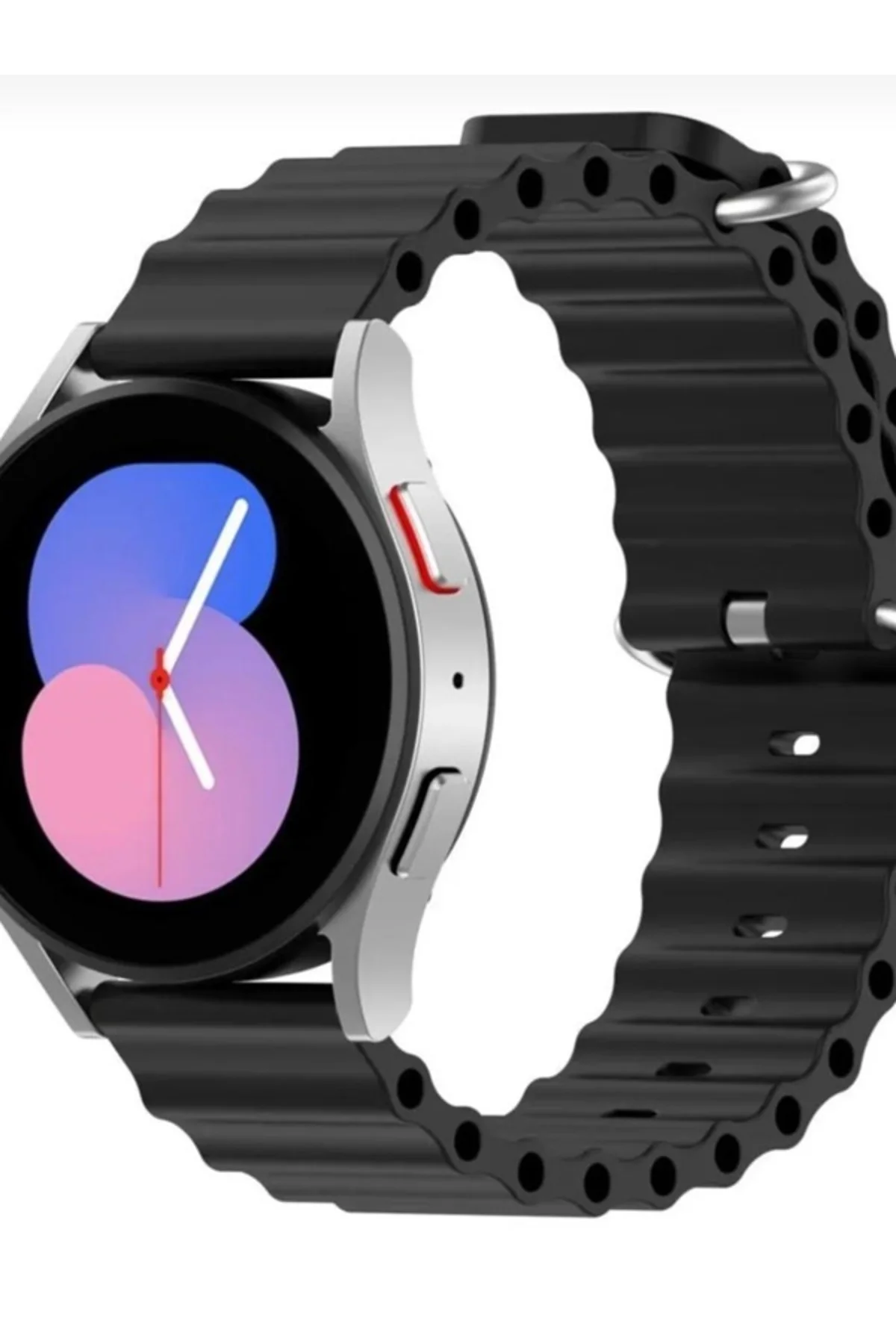 Samsung Galaxy Watch 6 40-43-44-47 mm Için Ocean Loop Silikon Kordon (20MM)