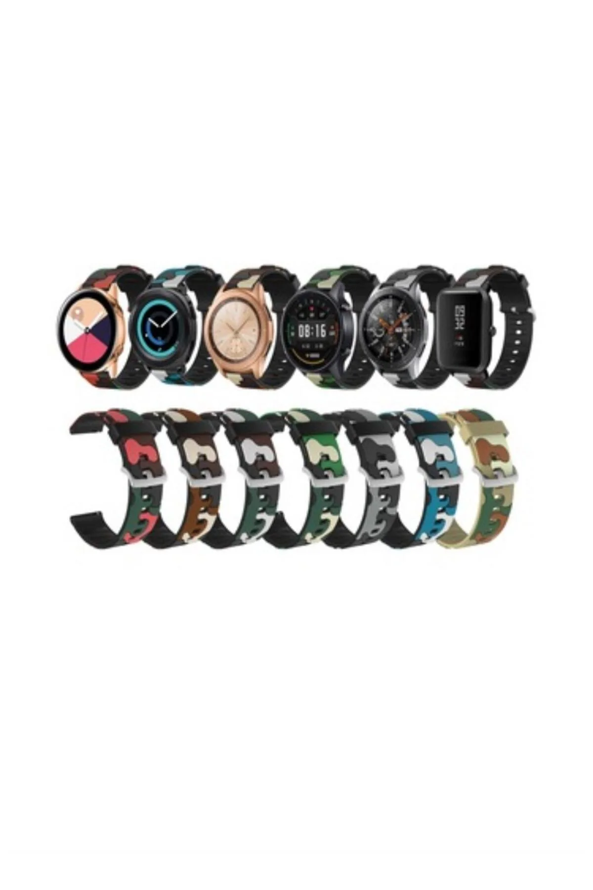 Garmin 245-245 Music İçin Kamuflaj Silikon Saat Kordonu 20MM - Markacase Görsel 3