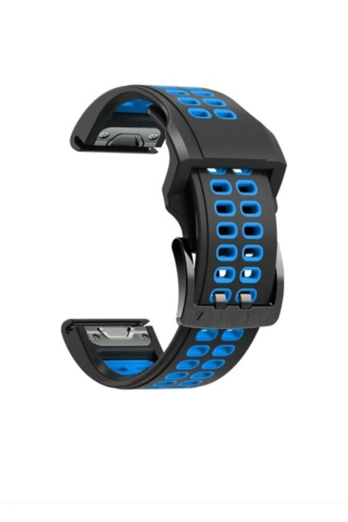 Garmin Tactix Charlie Için Quick Fit Özellikli (26MM) Çift Sıralı Silikon Saat Kordonu - Markacase Görsel 4