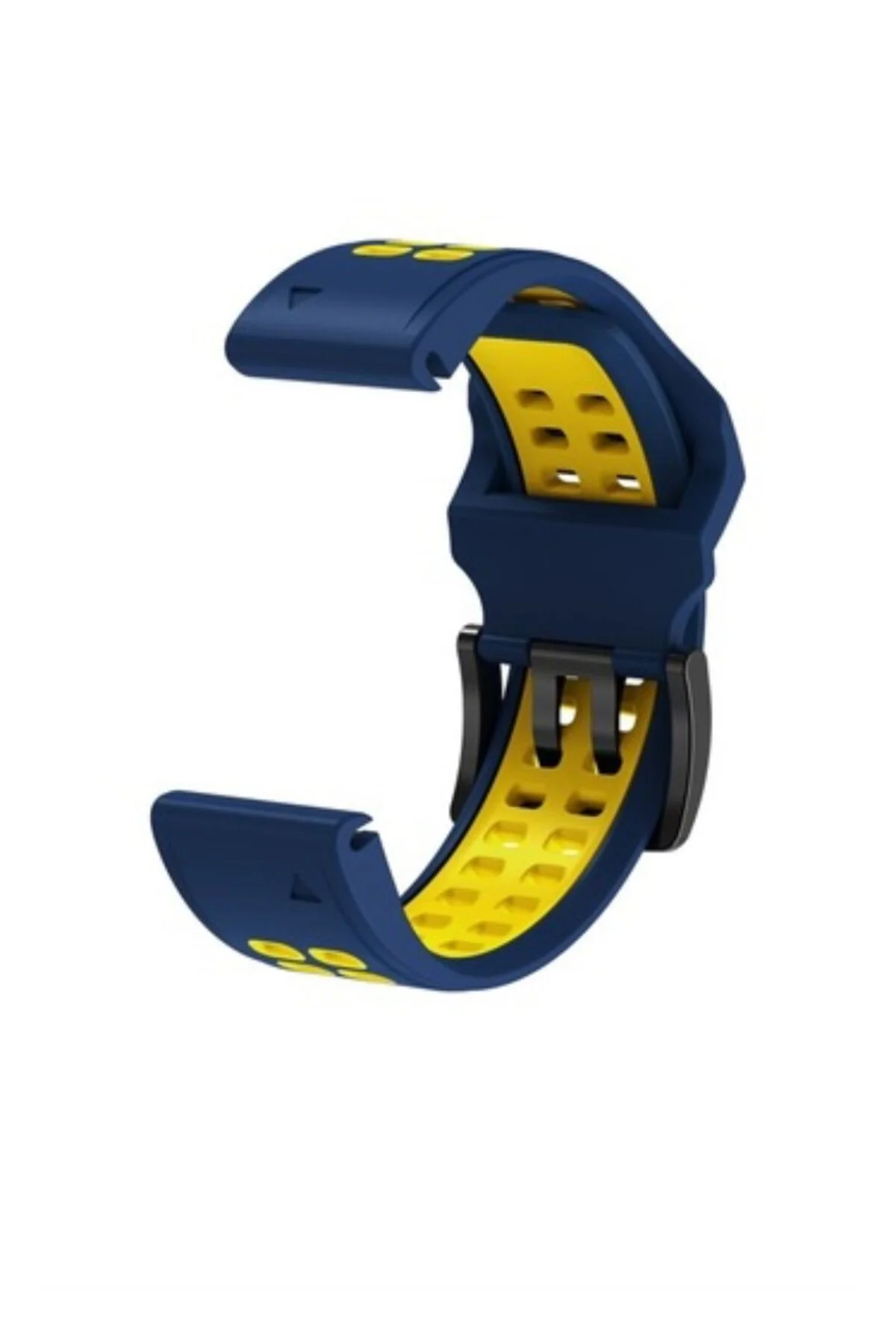 Garmin Tactix Charlie Için Quick Fit Özellikli (26MM) Çift Sıralı Silikon Saat Kordonu - Markacase Görsel 3