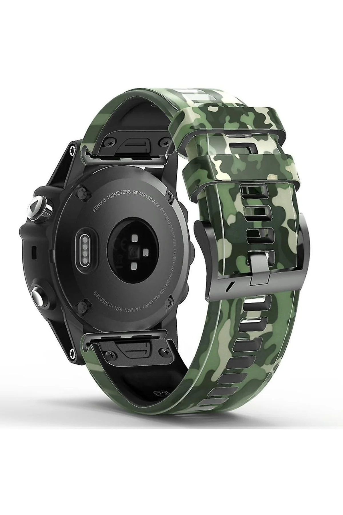 Garmin Quatix 6 (22MM) Kamuflaj Silikon Saat Kordonu - Markacase Görsel 2