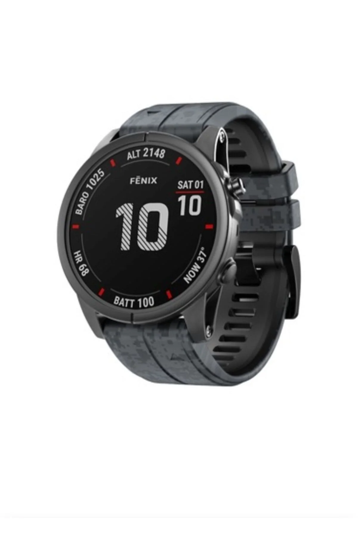 Garmin Fenix 5 -5 plus Pro (22MM) Kamuflaj Silikon Saat Kordonu