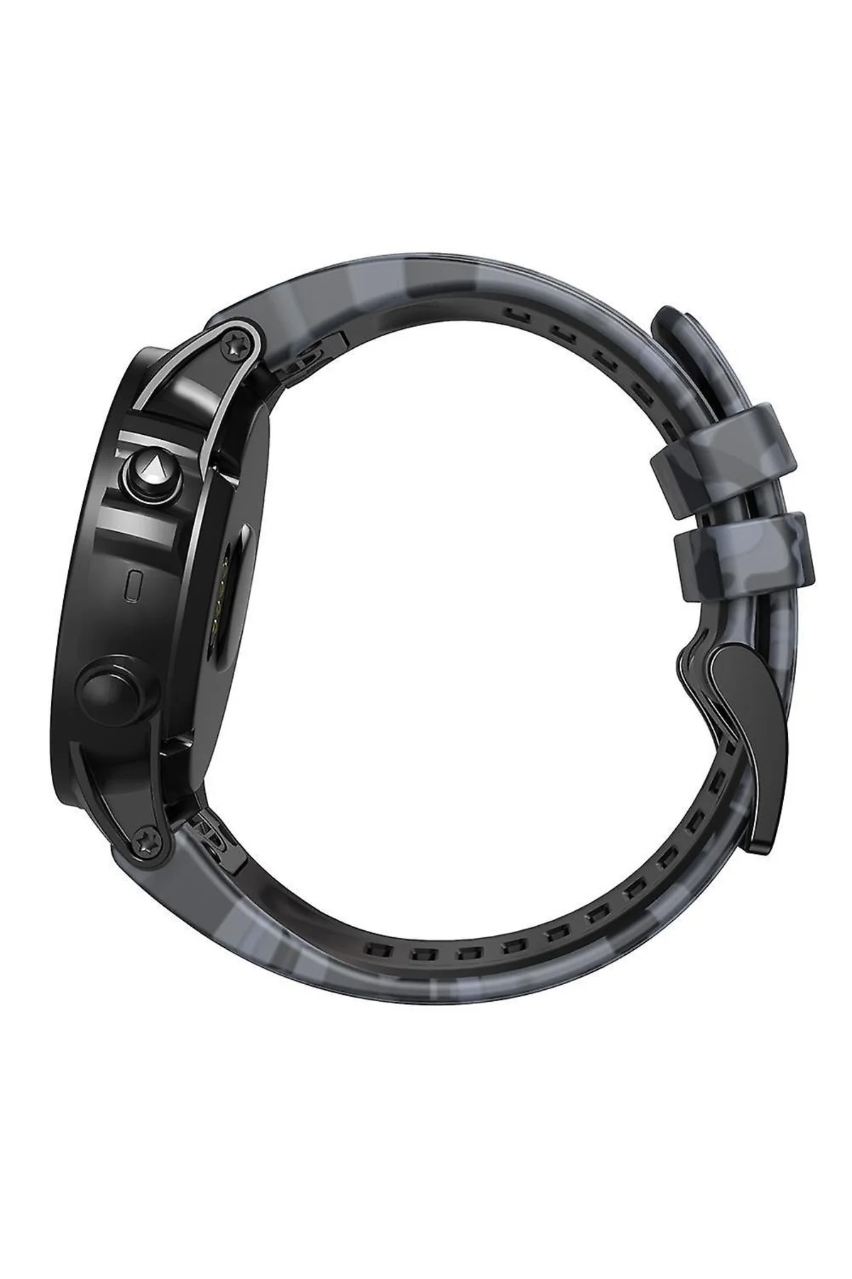 Garmin Quatix 6 (22MM) Kamuflaj Silikon Saat Kordonu - Markacase Görsel 4