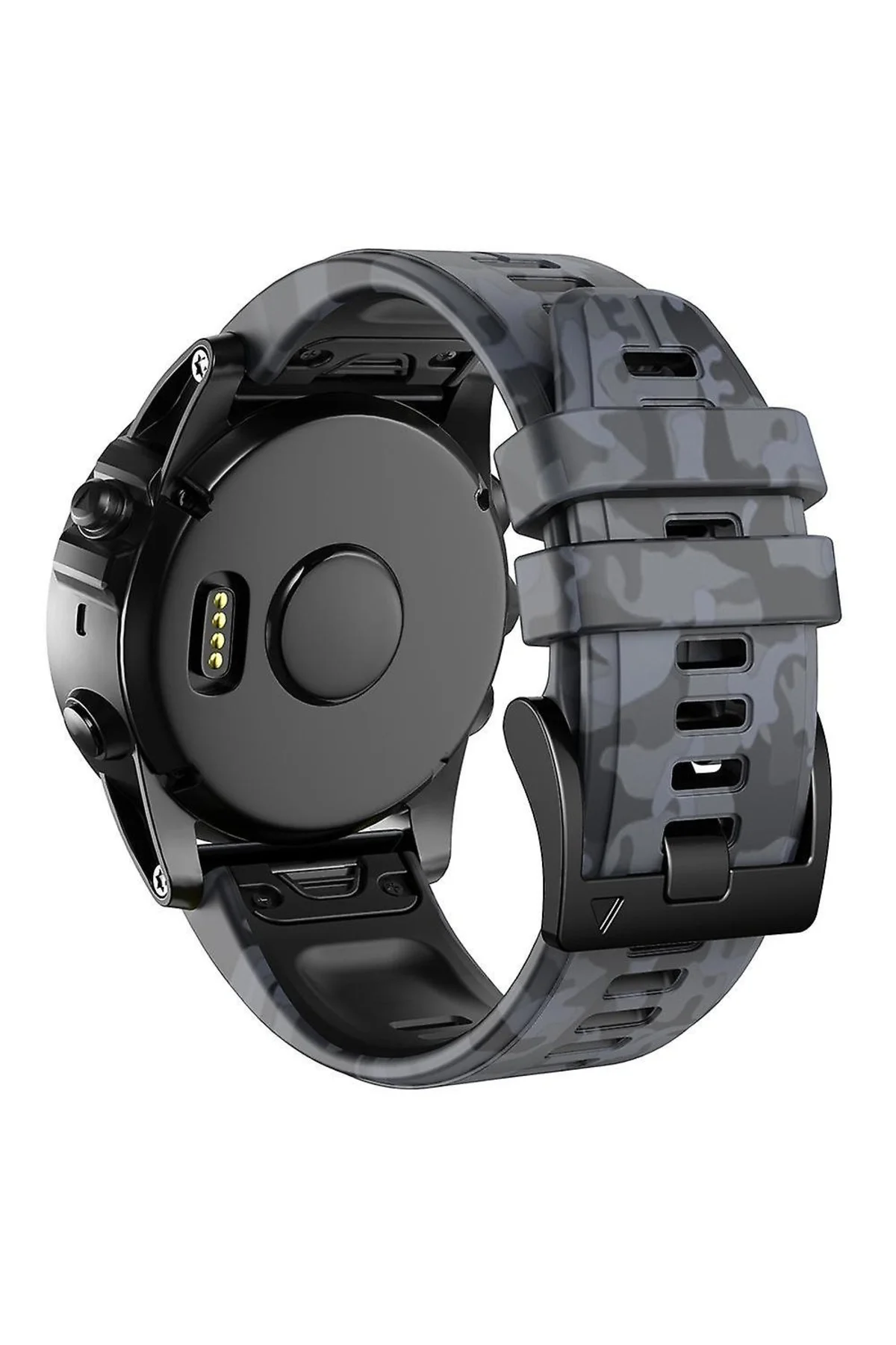 Garmin Quatix 6 (22MM) Kamuflaj Silikon Saat Kordonu - Markacase Görsel 2