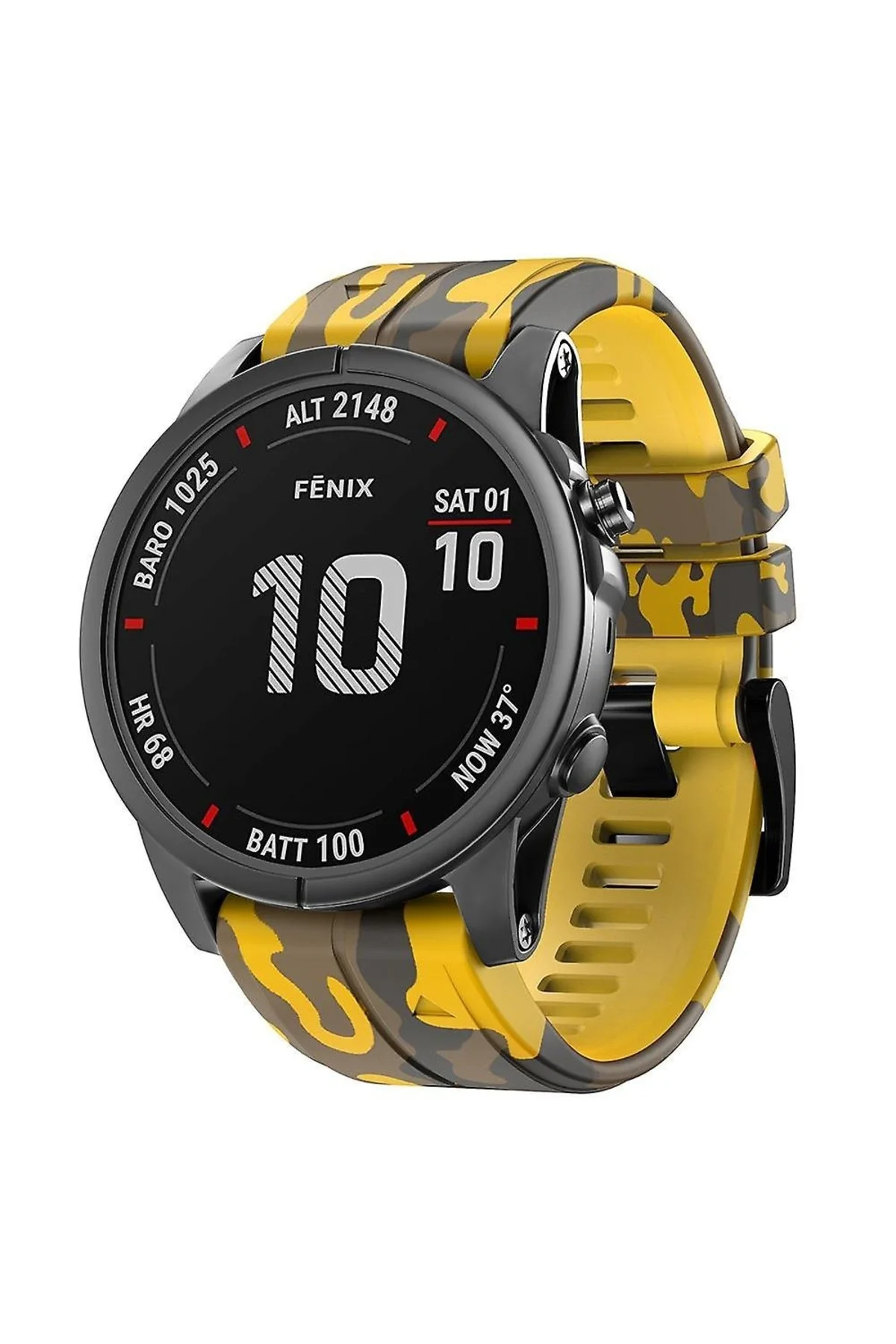 Garmin apporach 60-62 (22mm) Kamuflaj Silikon Saat Kordonu