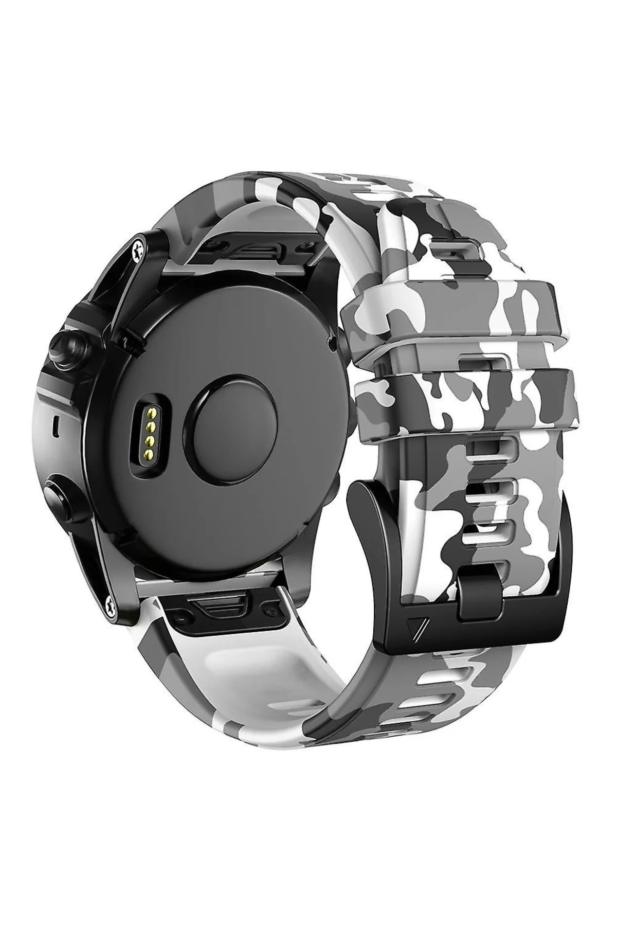 Garmin Quatix 5 (22MM) Kamuflaj Silikon Saat Kordonu - Markacase Görsel 2