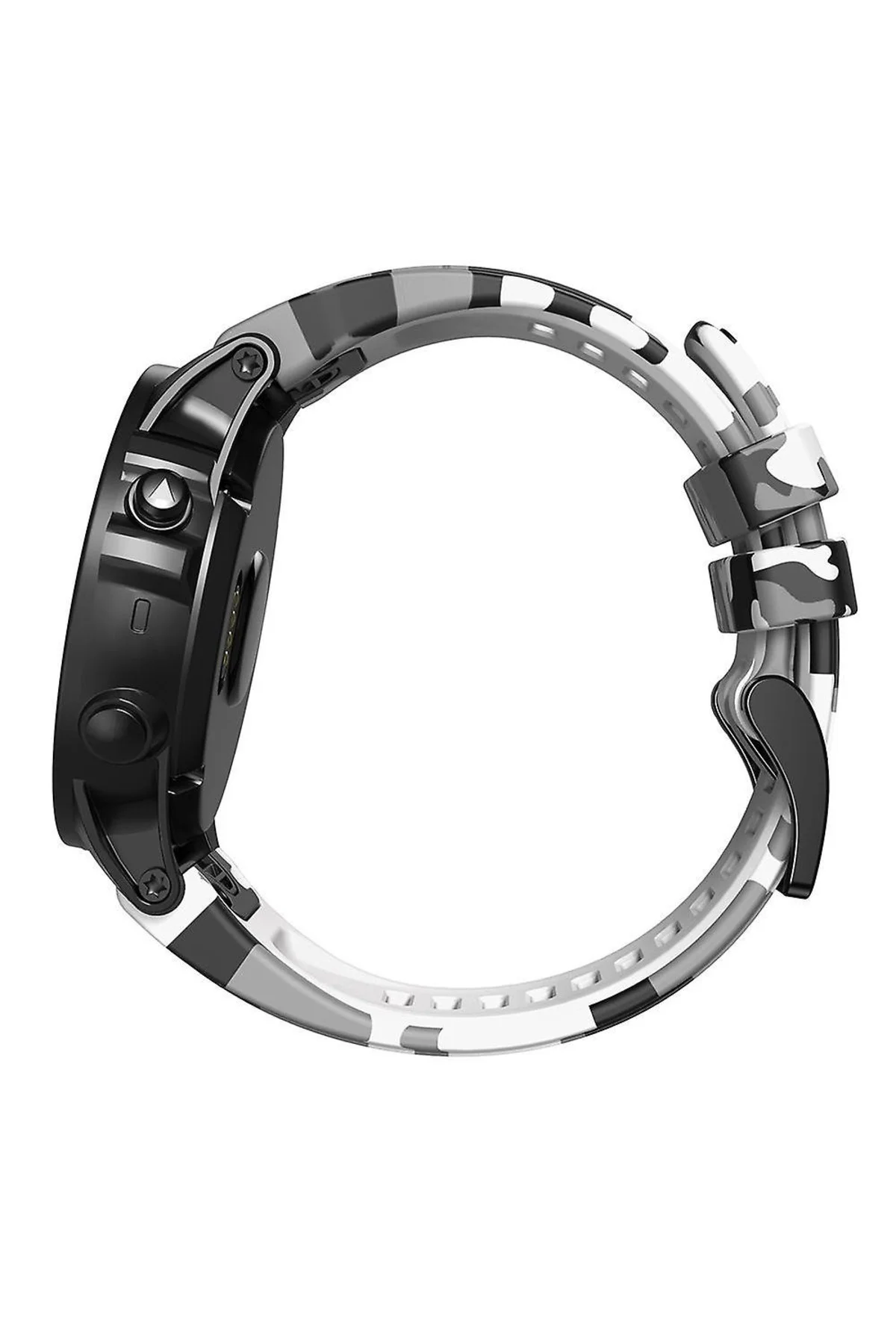 Garmin Quatix 5 (22MM) Kamuflaj Silikon Saat Kordonu - Markacase Görsel 3
