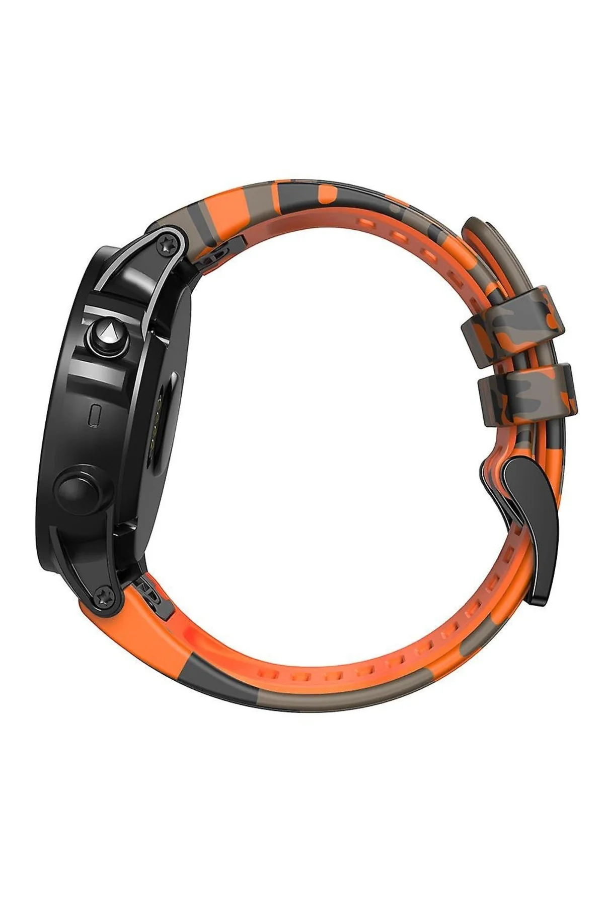 Garmin Fenix 5 -5 plus Pro (22MM) Kamuflaj Silikon Saat Kordonu - Markacase Görsel 4