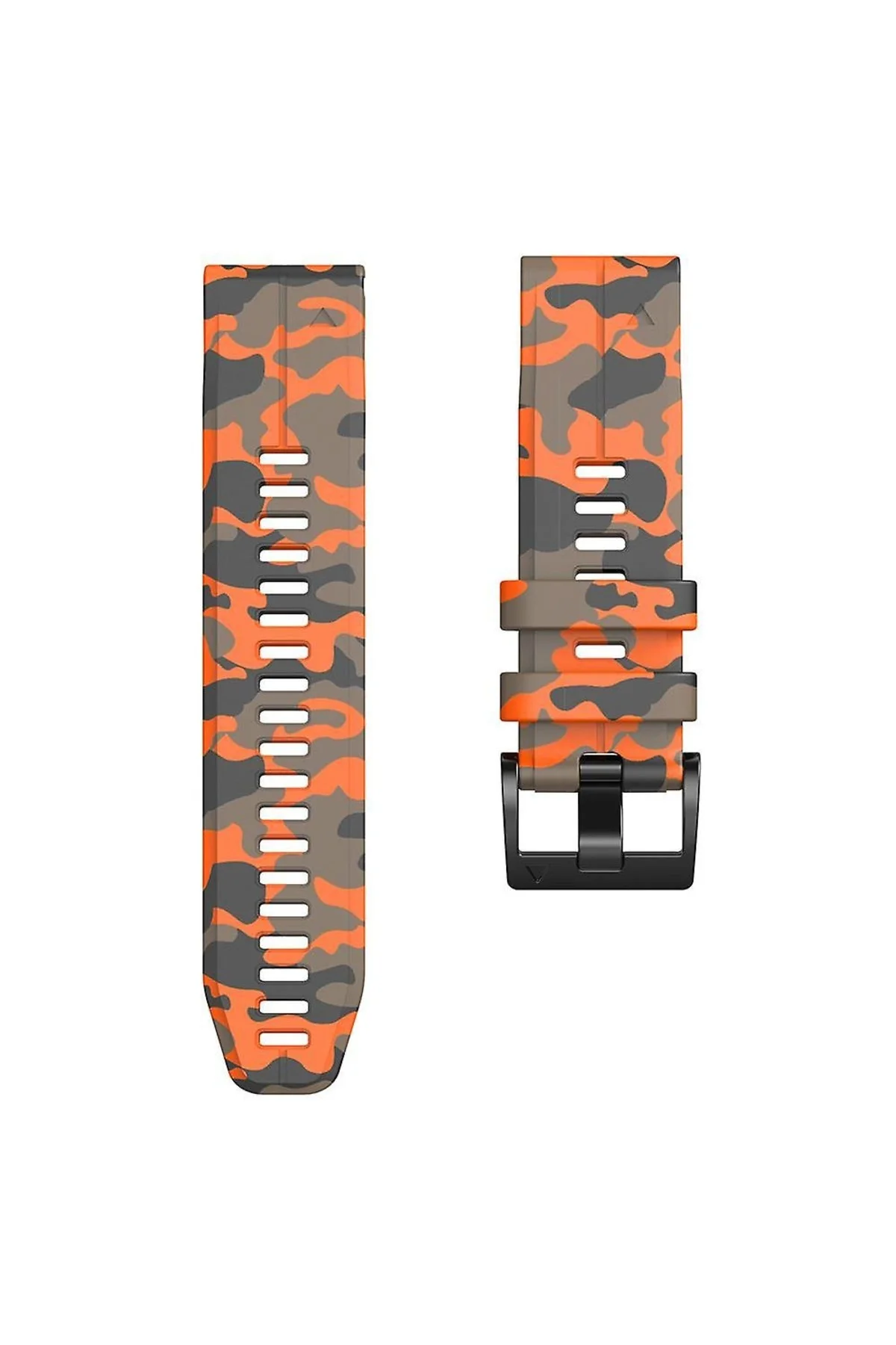 Garmin Fenix 5 -5 plus Pro (22MM) Kamuflaj Silikon Saat Kordonu - Markacase Görsel 3
