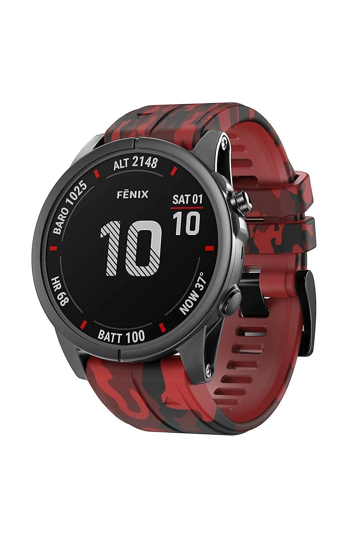 Garmin D2 delta-D2 delta px (26MM) Kamuflaj Silikon Saat Kordonu