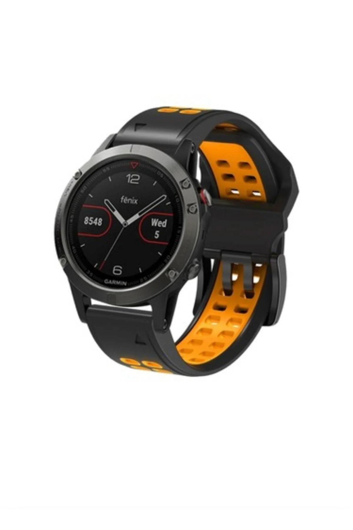 Garmin apporach 60-62 (22mm) Hızlı Bırakma Çift Sıralı Silikon Saat Kordonu