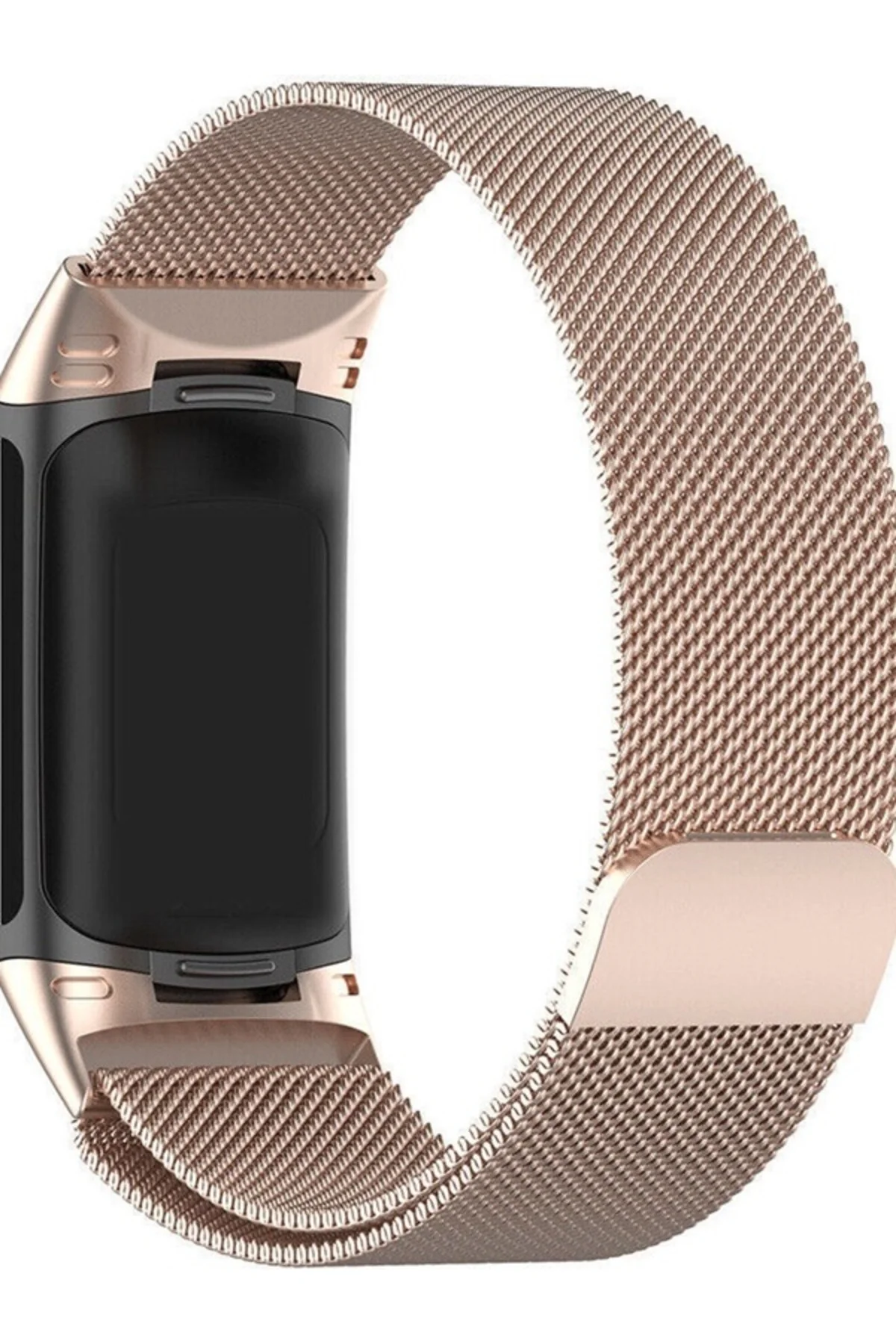 Fitbit Charge 5 Uyumlu Manyetik Metal Saat Kordonu - Markacase Görsel 3